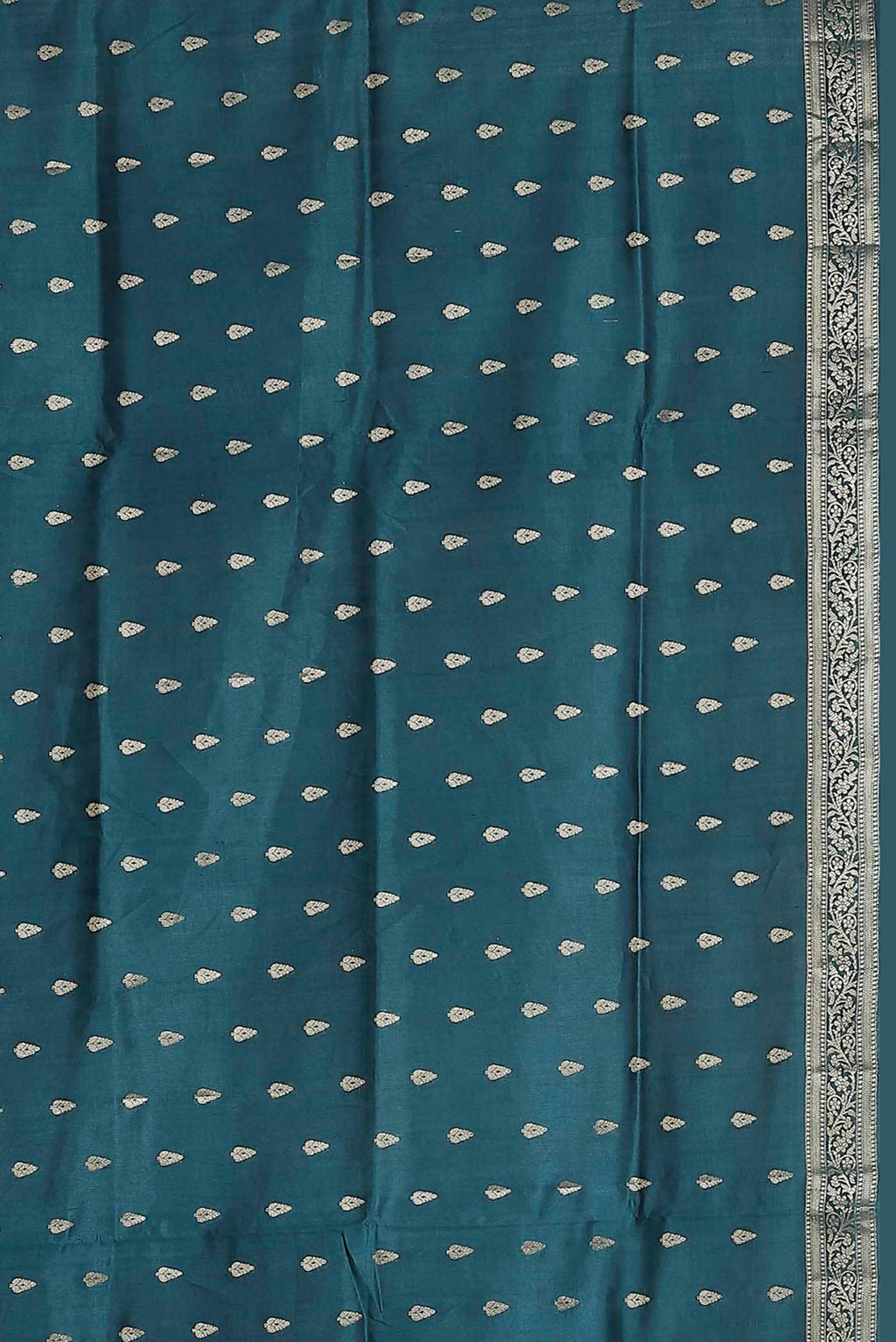 Blue Banarasi Raw Silk Saree