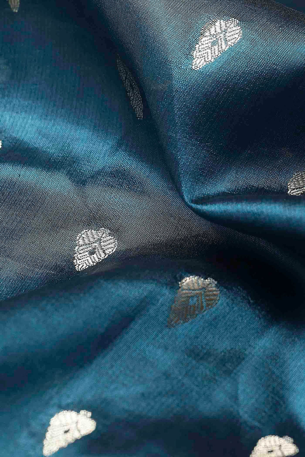Blue Banarasi Raw Silk Saree