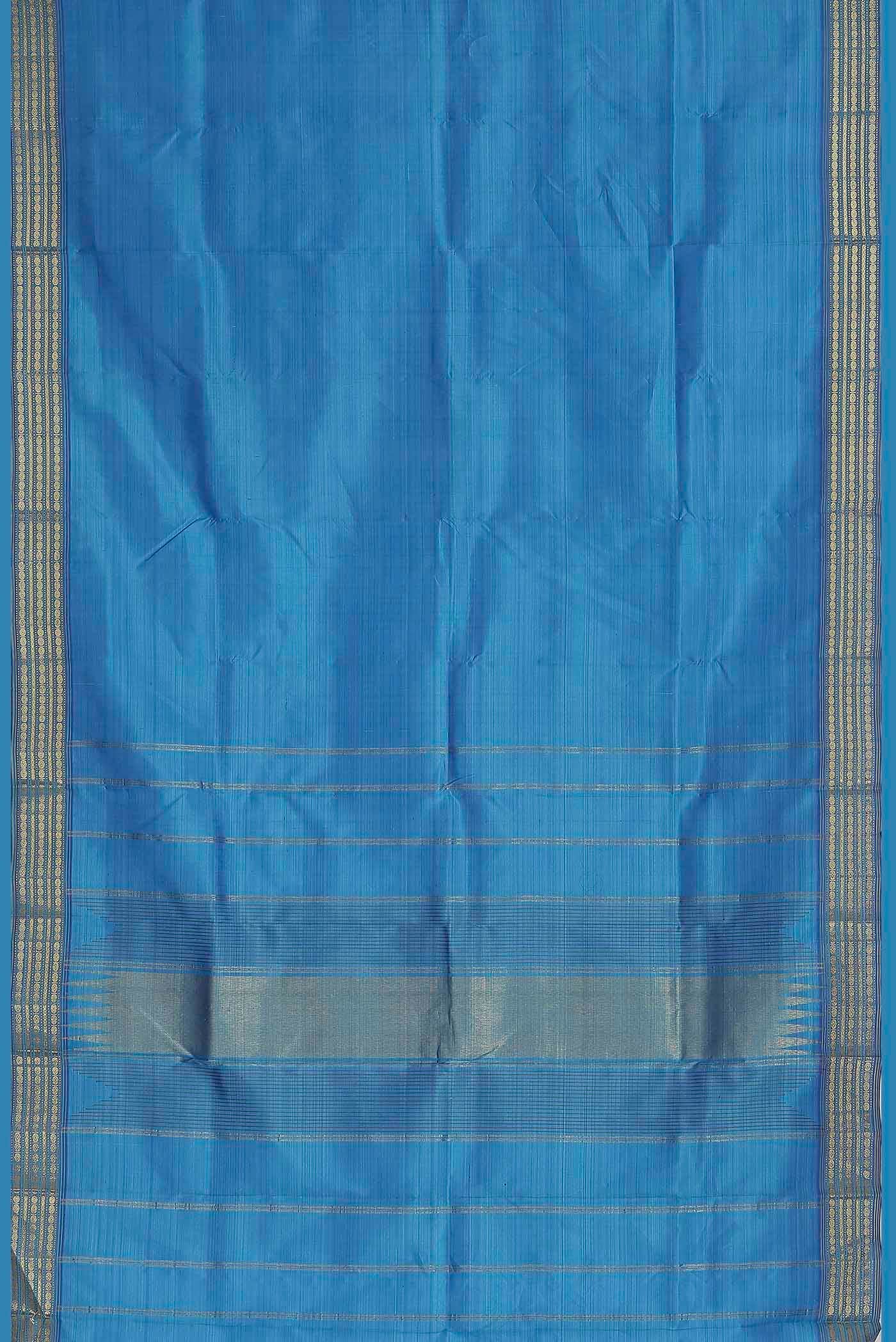 Blue Kanchipuram Silk Saree