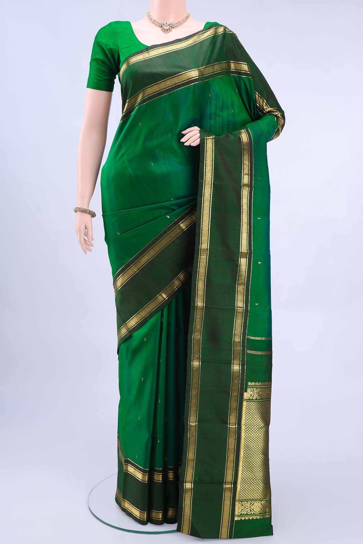 Green Kanchipuram Silk Saree