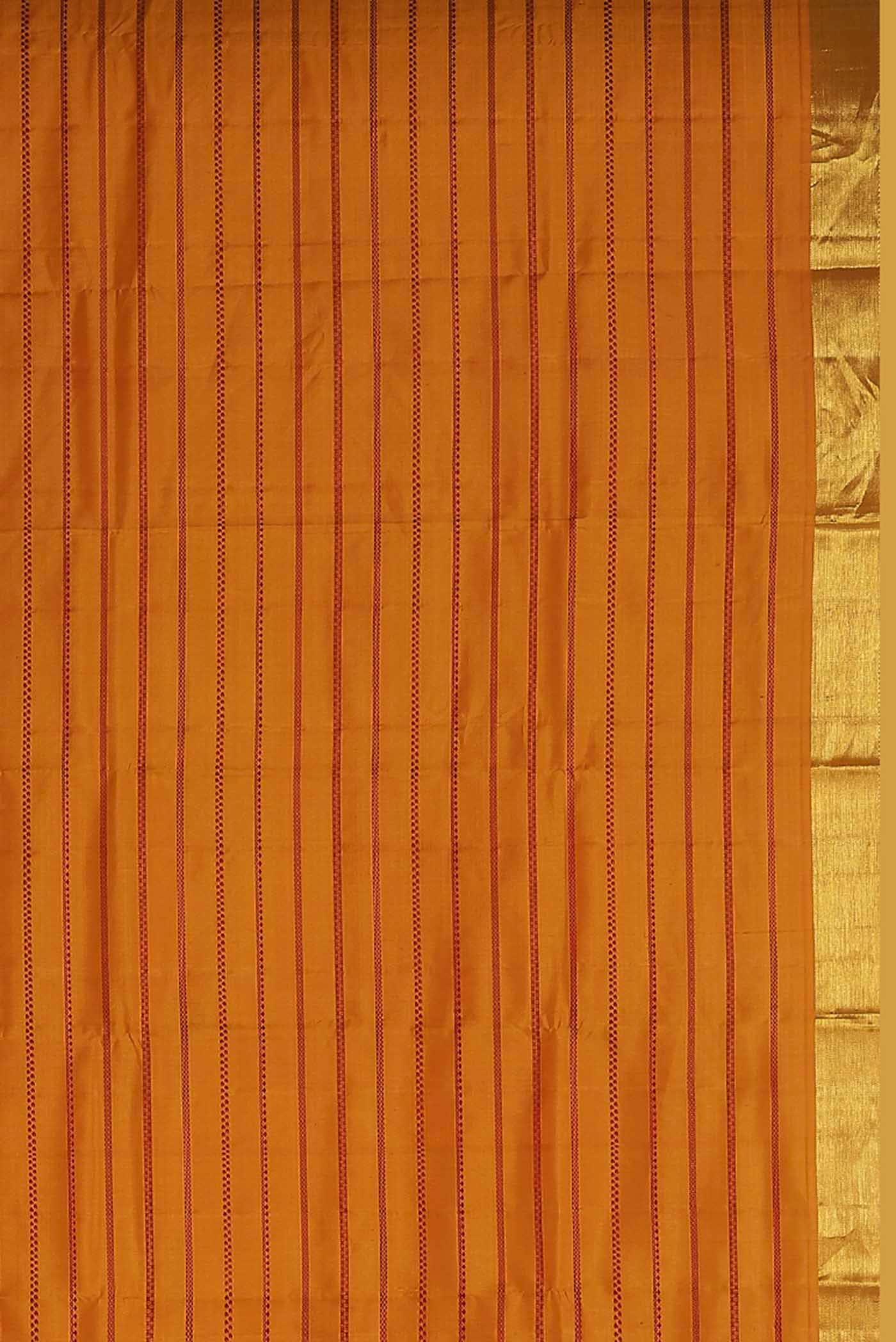 Yellow Kanchipuram Silk Saree