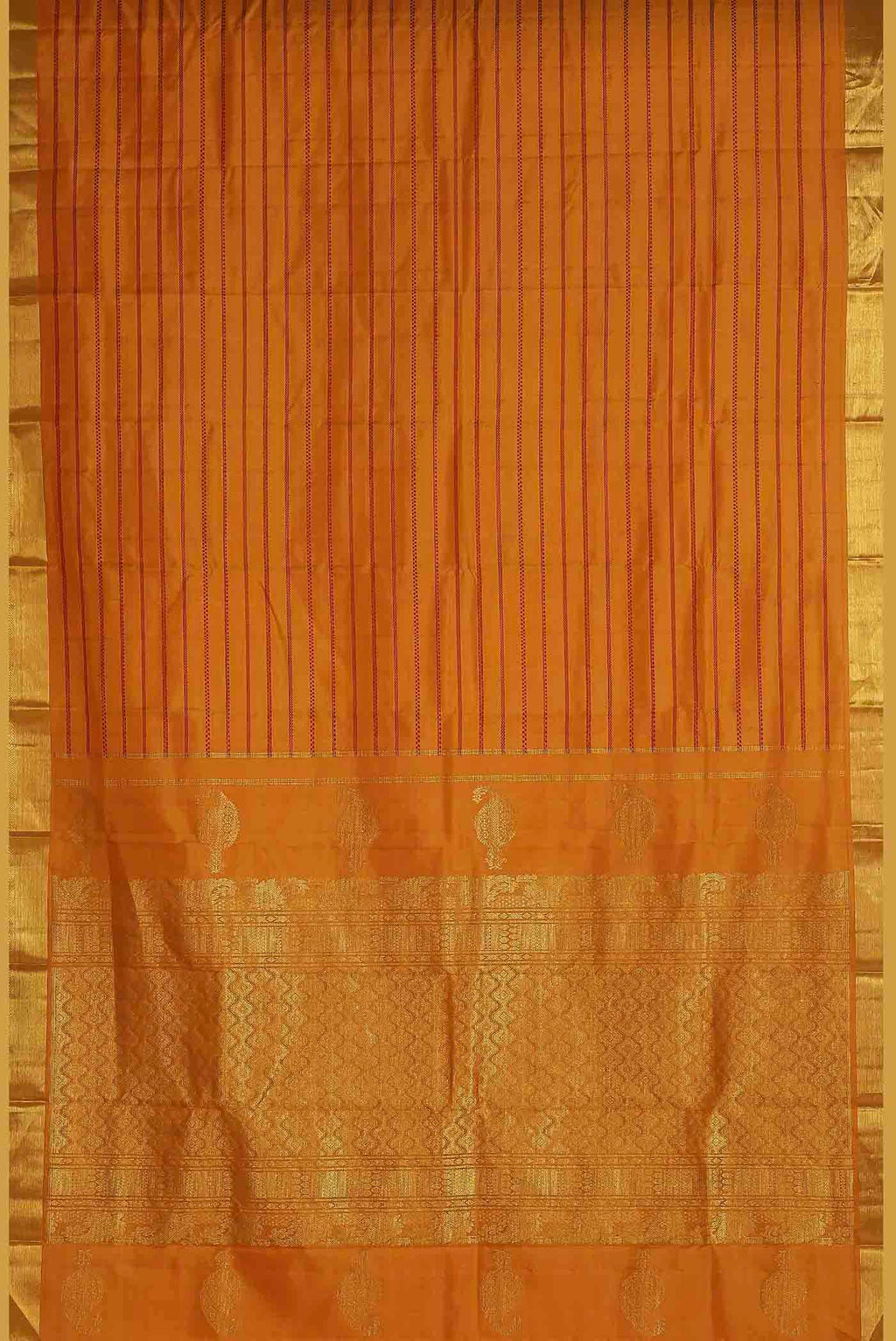 Yellow Kanchipuram Silk Saree
