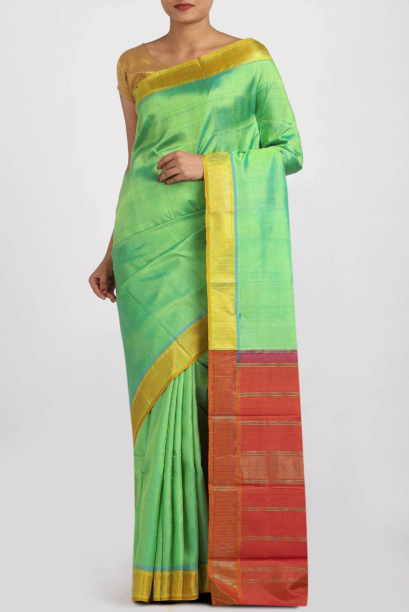 Green Kanchipuram Silk Saree