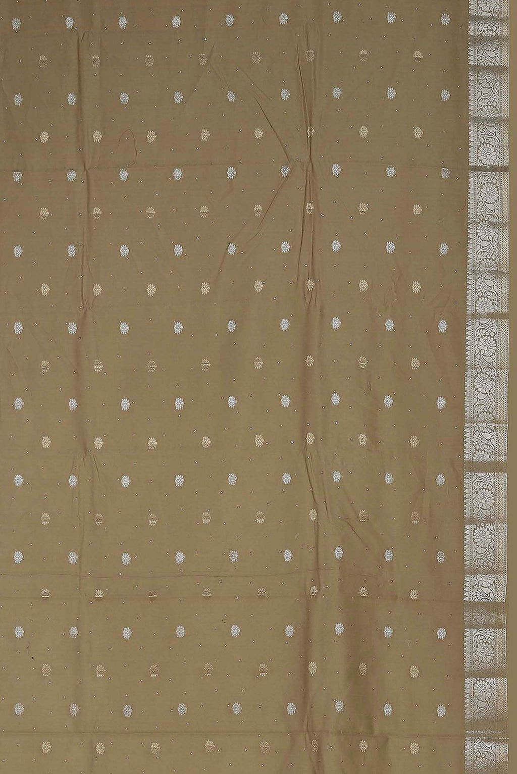 Beige Chiffon Saree