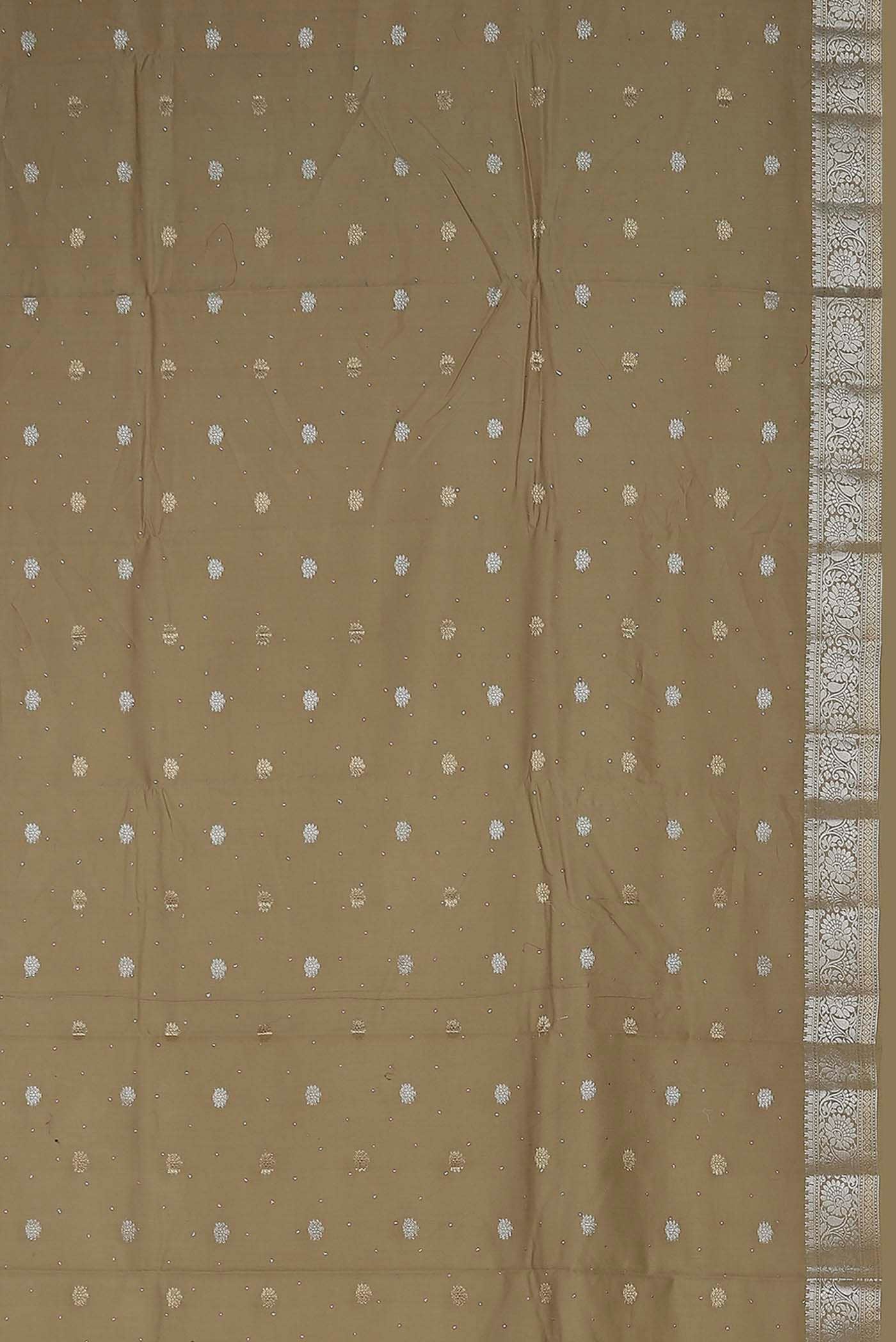 Beige Chiffon Saree