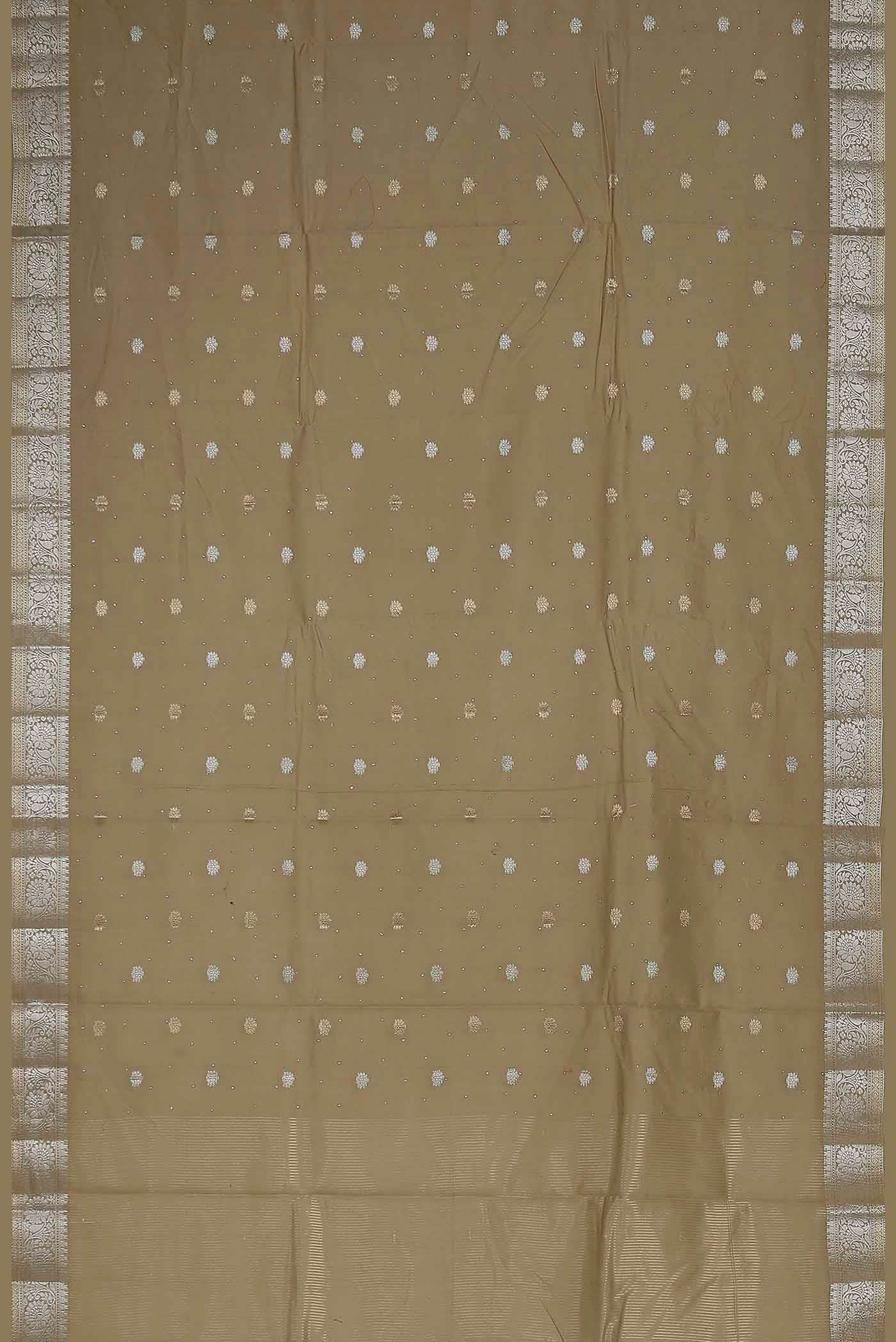 Beige Chiffon Saree