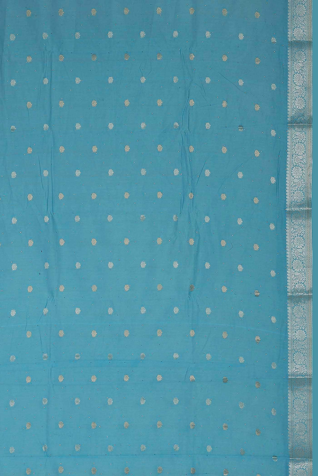 Blue Chiffon Saree
