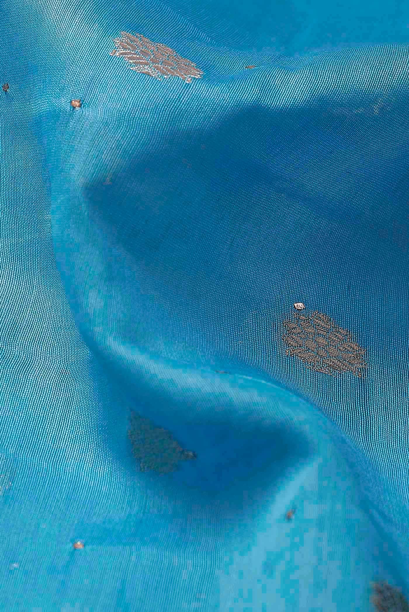 Blue Chiffon Saree