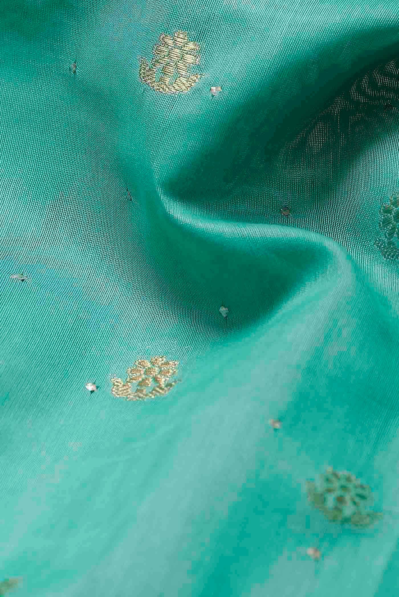 Blue Chiffon Saree