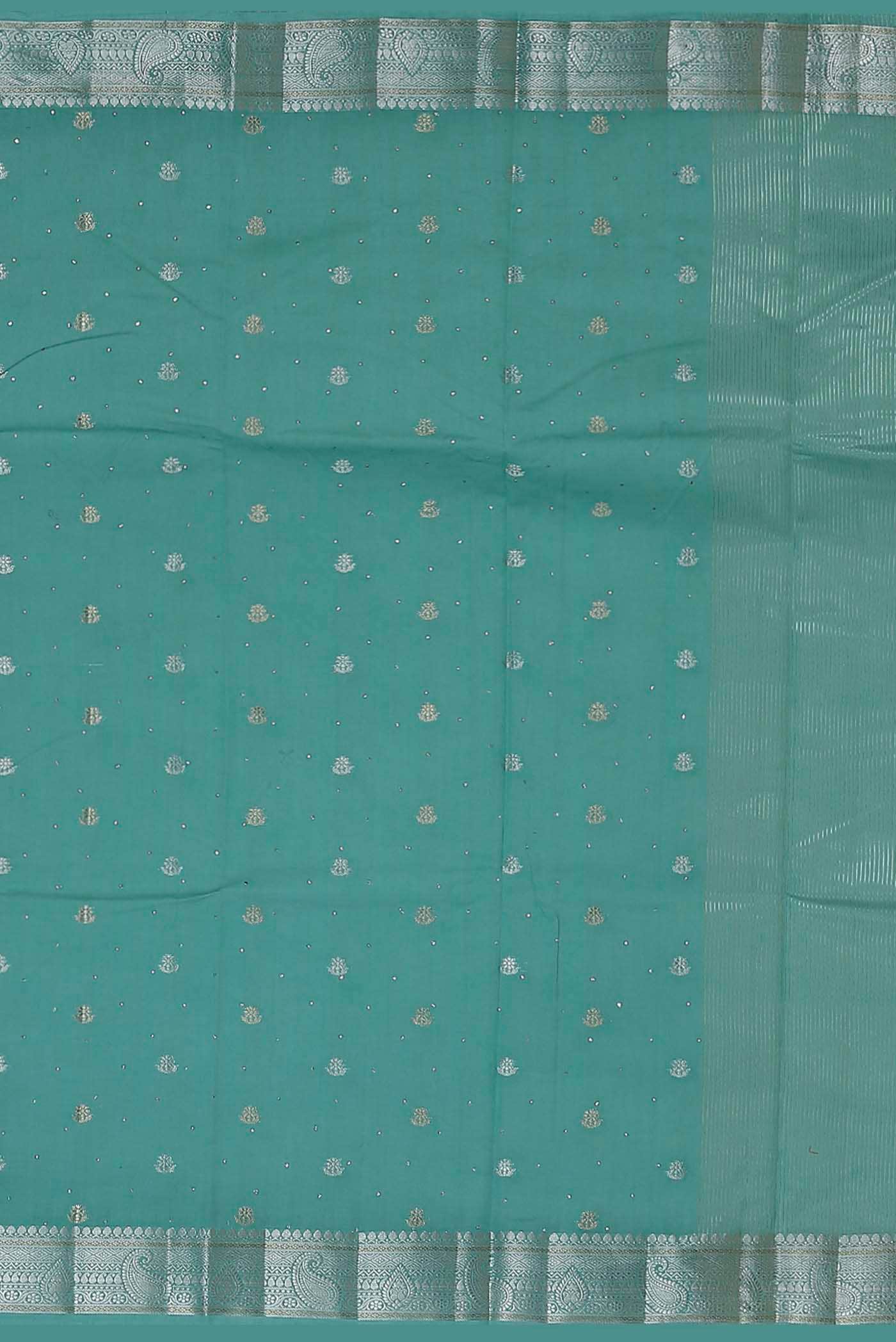 Blue Chiffon Saree