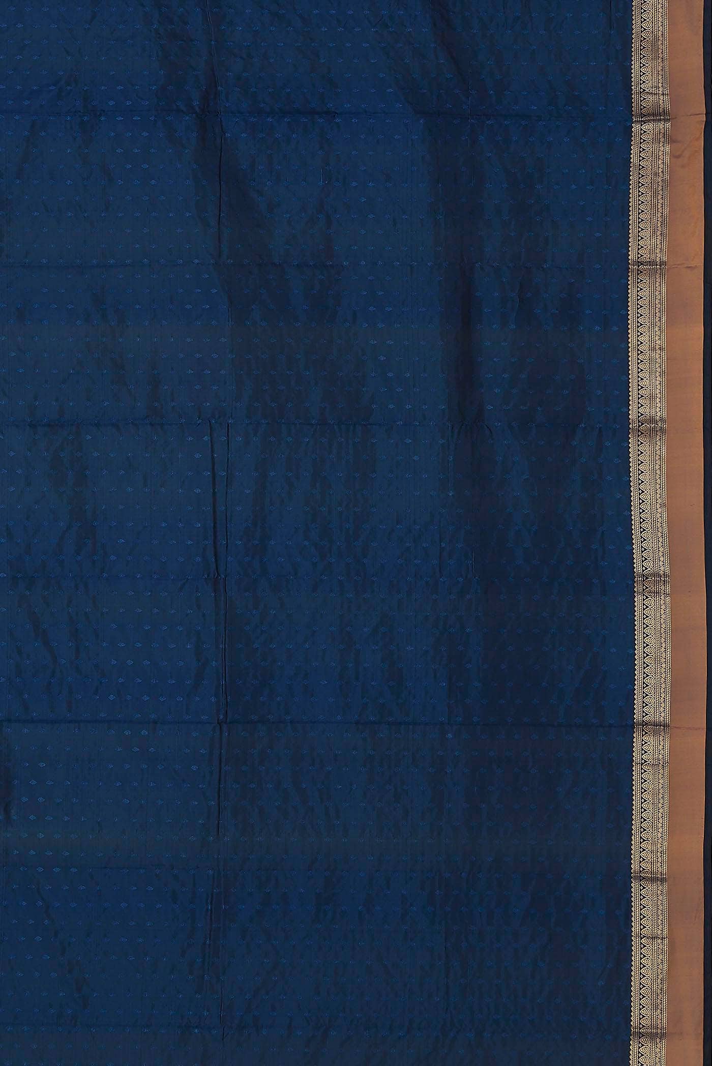 Blue Blended Bangalore Silk Saree