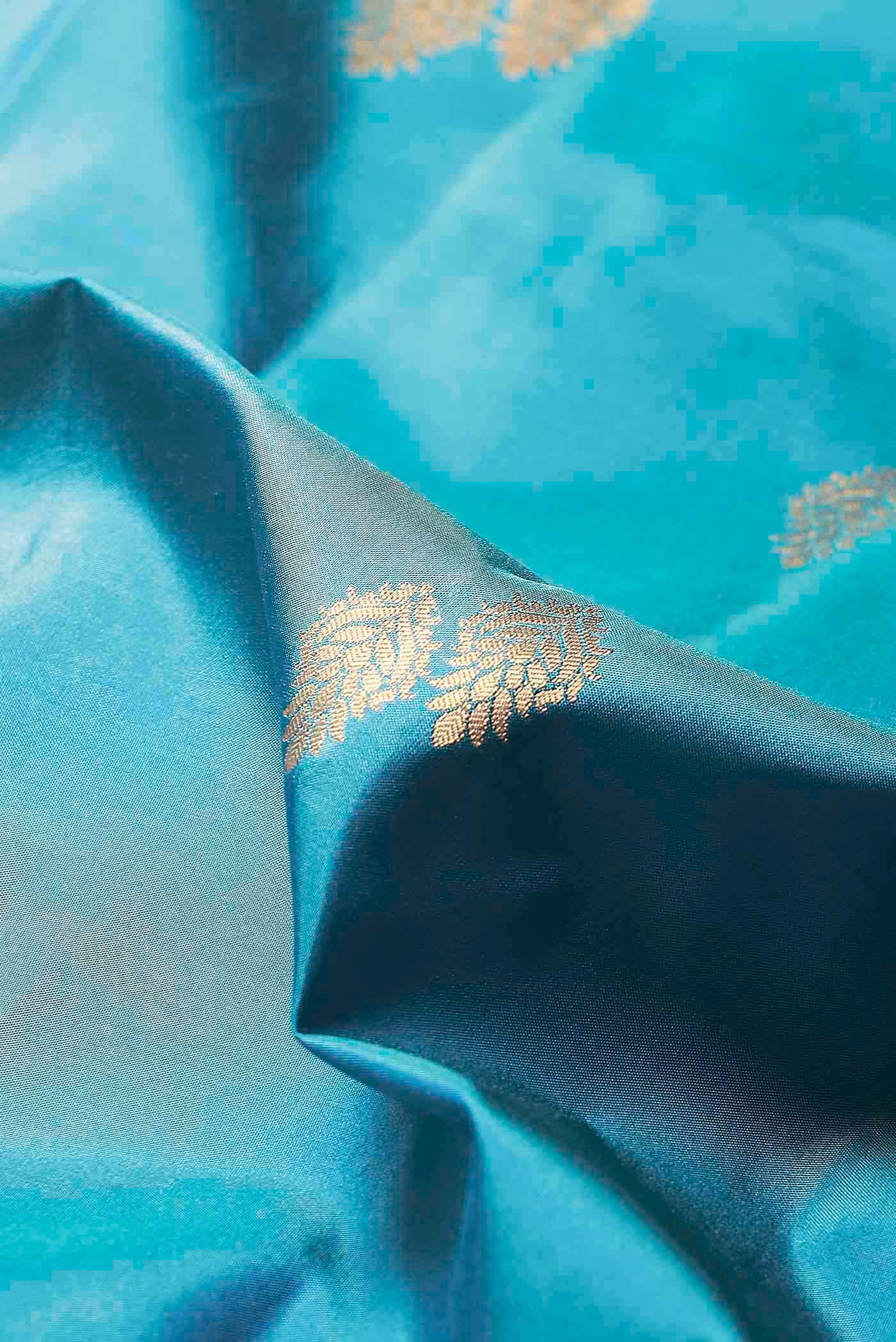 Blue Kanchipuram Silk Saree