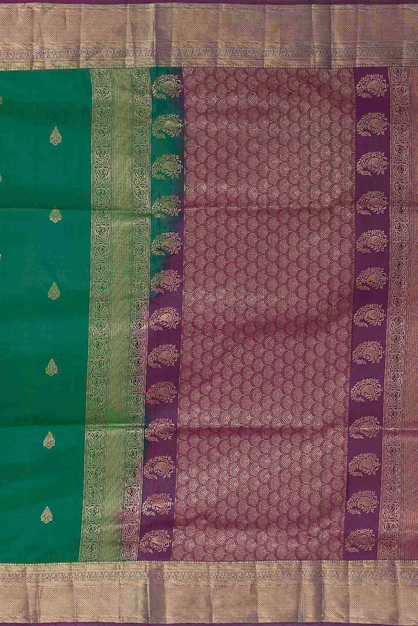 Blue Kanchipuram Silk Saree