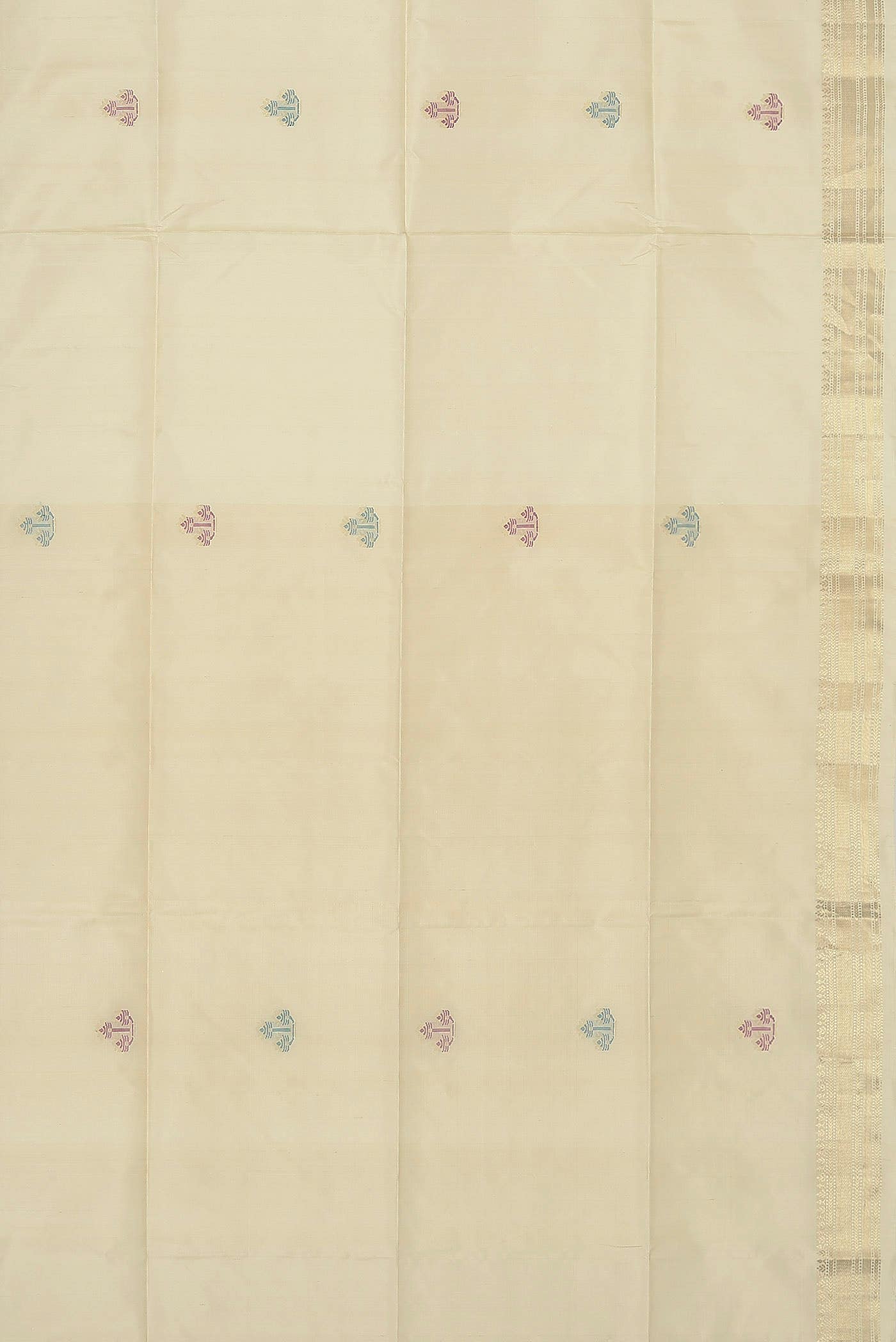 Cream Soft Silk Saree