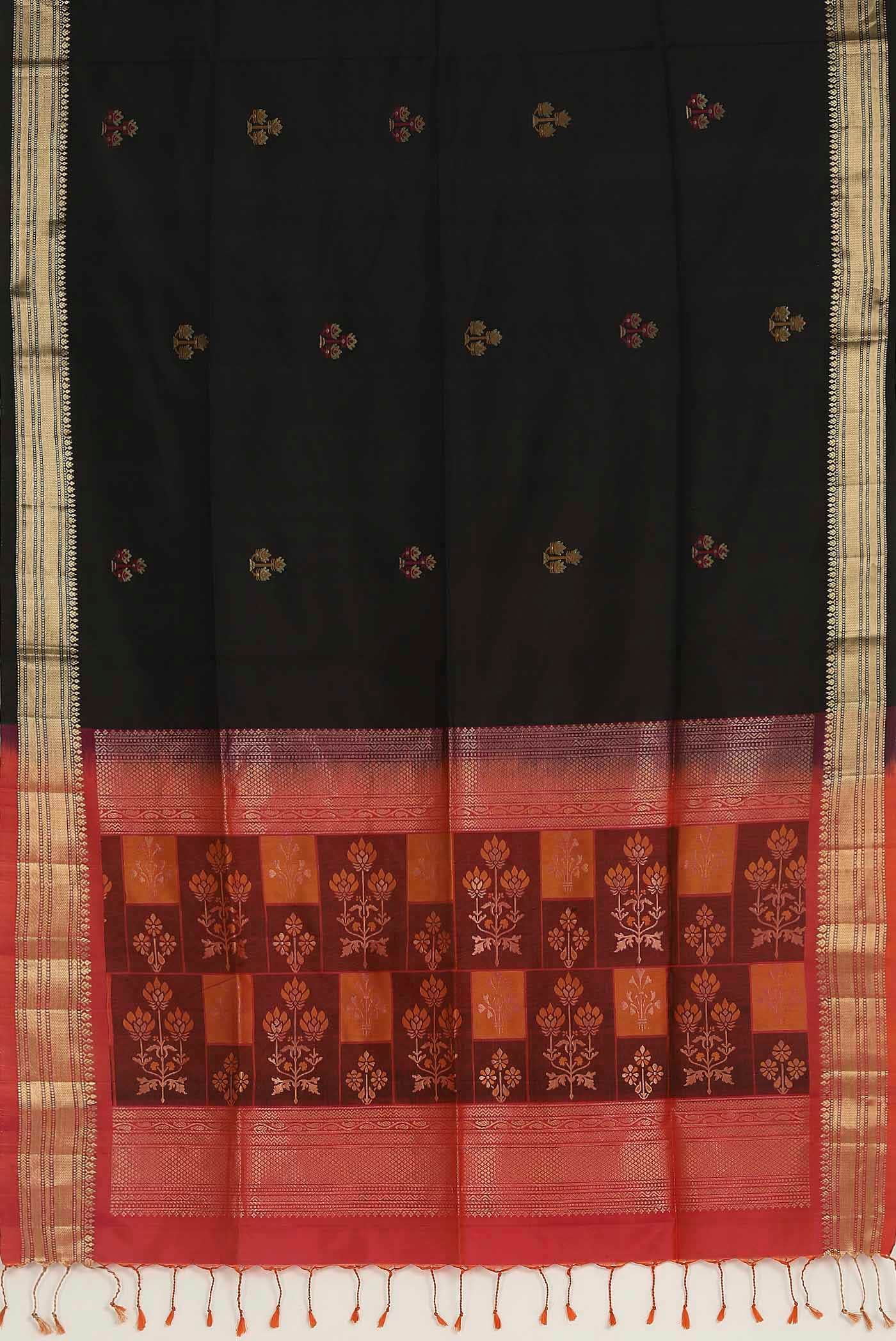 Black Soft Silk Saree