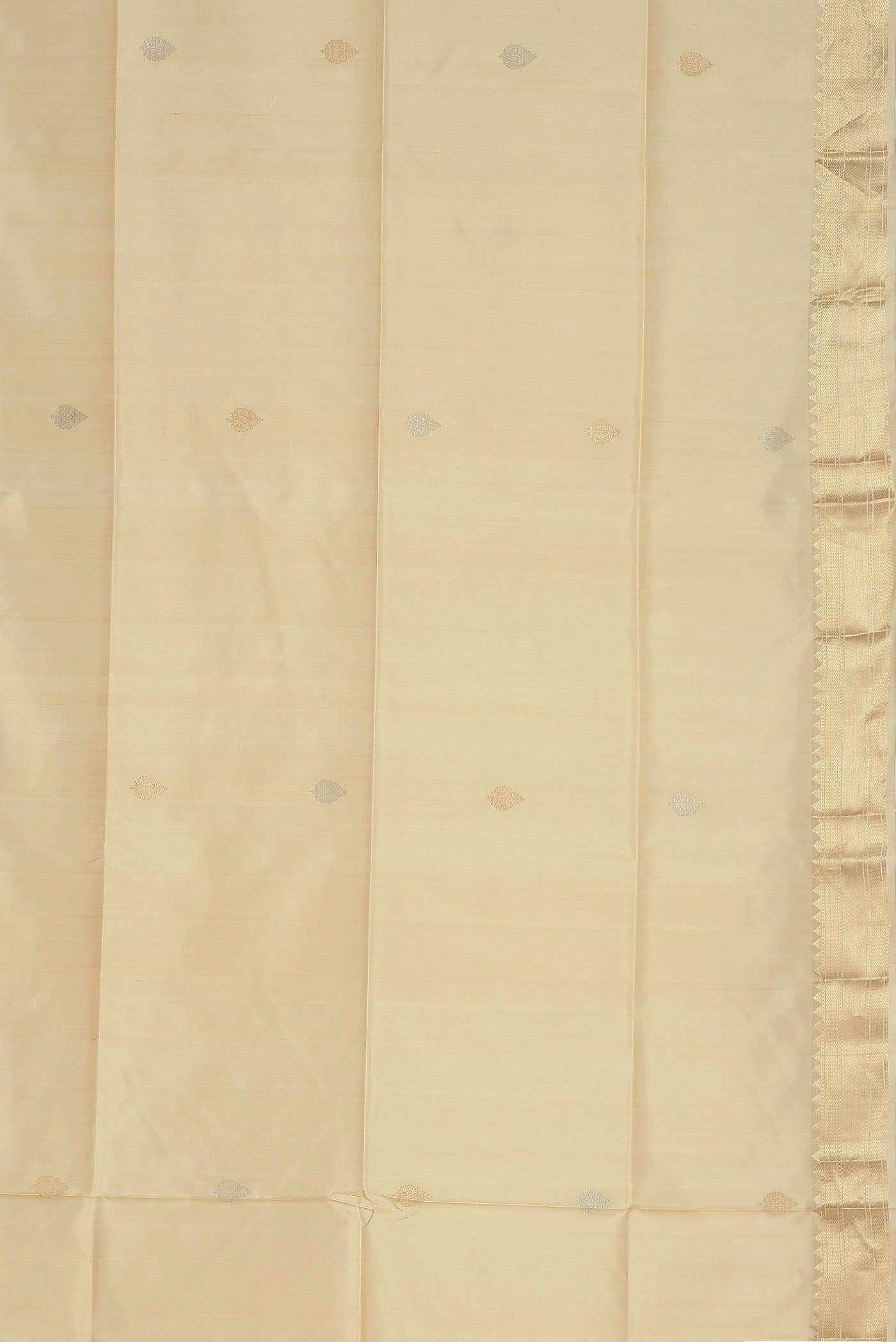 Cream Soft Silk Saree