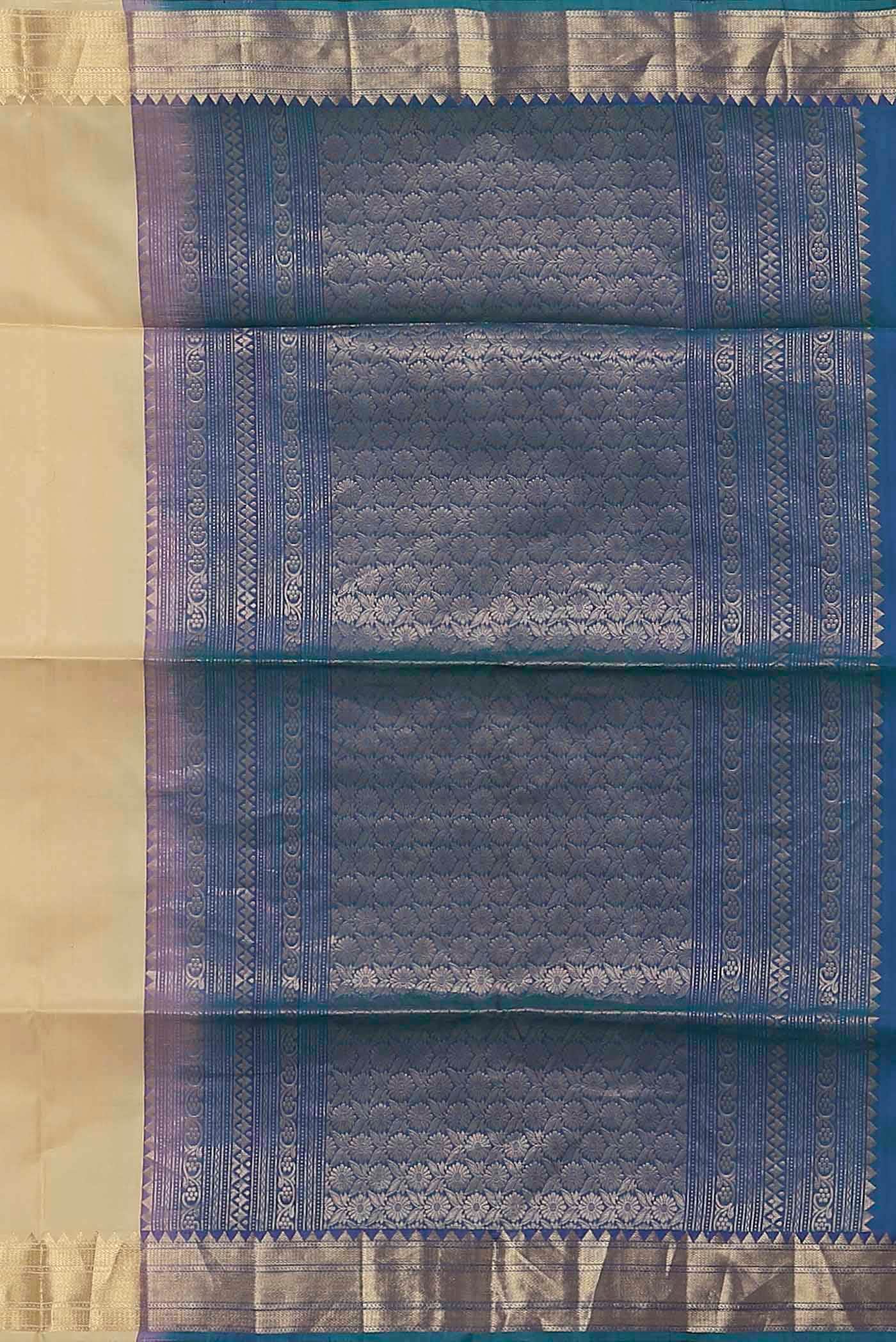 Cream Soft Silk Saree