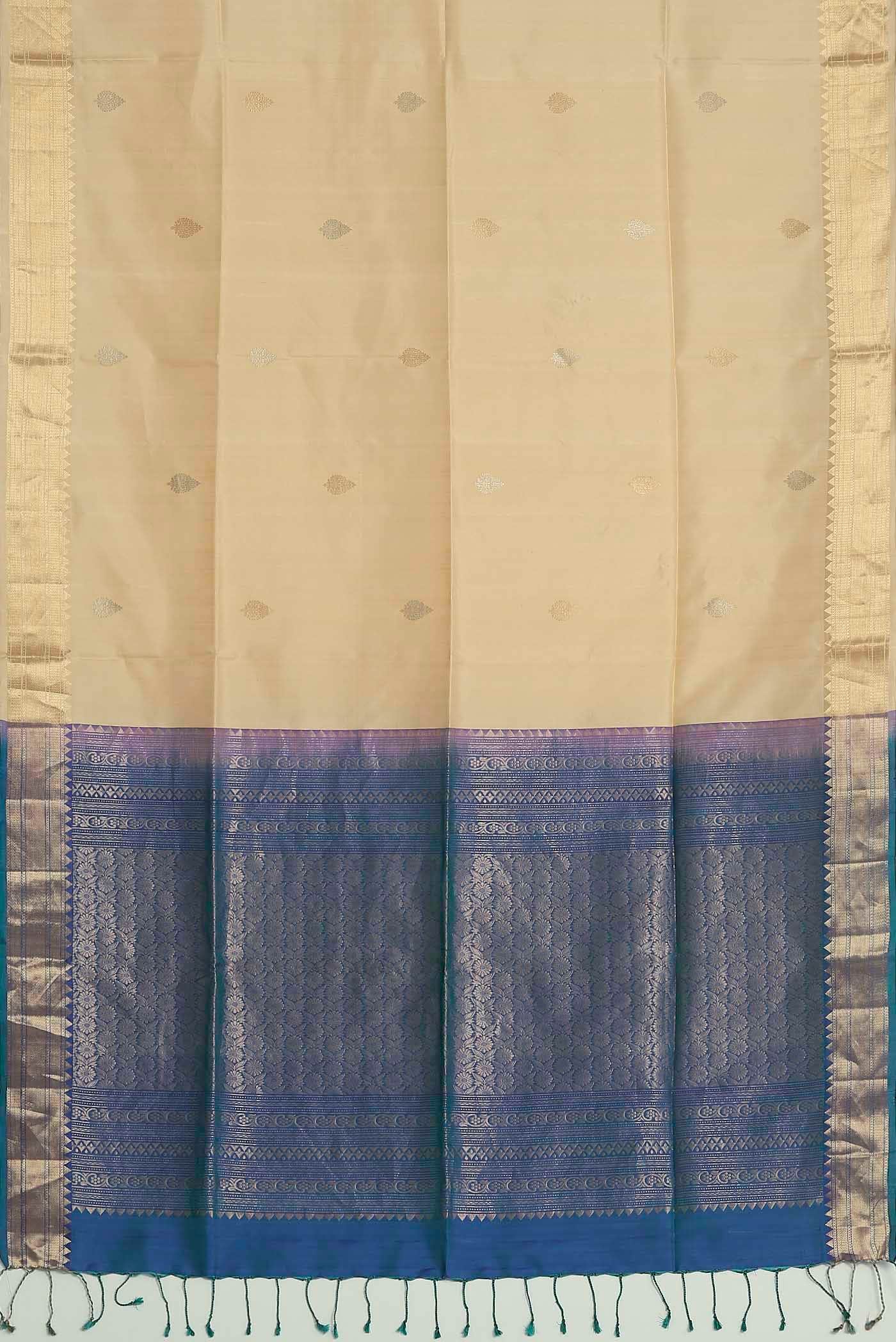 Cream Soft Silk Saree