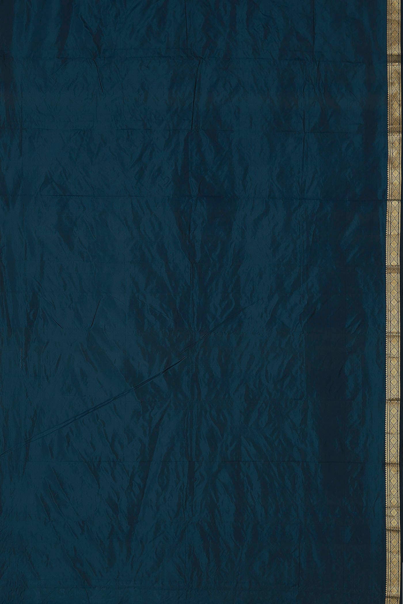Blue Blended Bangalore Silk Saree