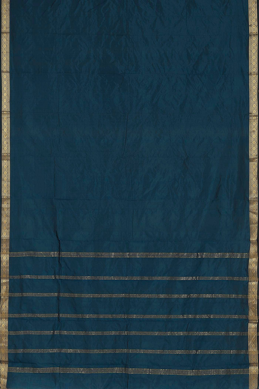 Blue Blended Bangalore Silk Saree
