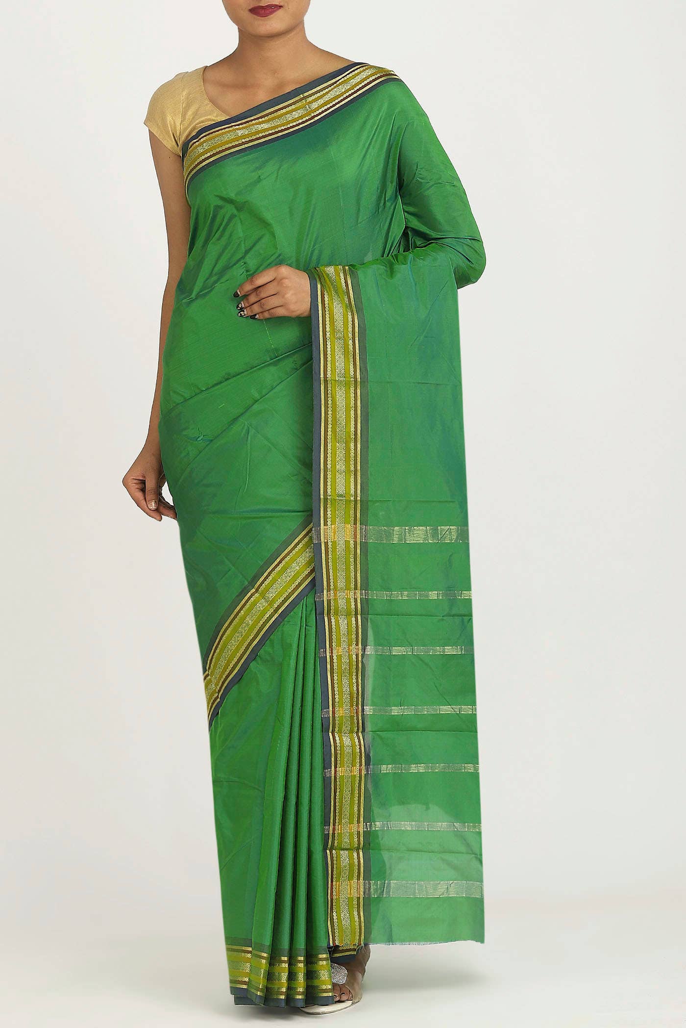 Green Kanchipuram Silk Saree