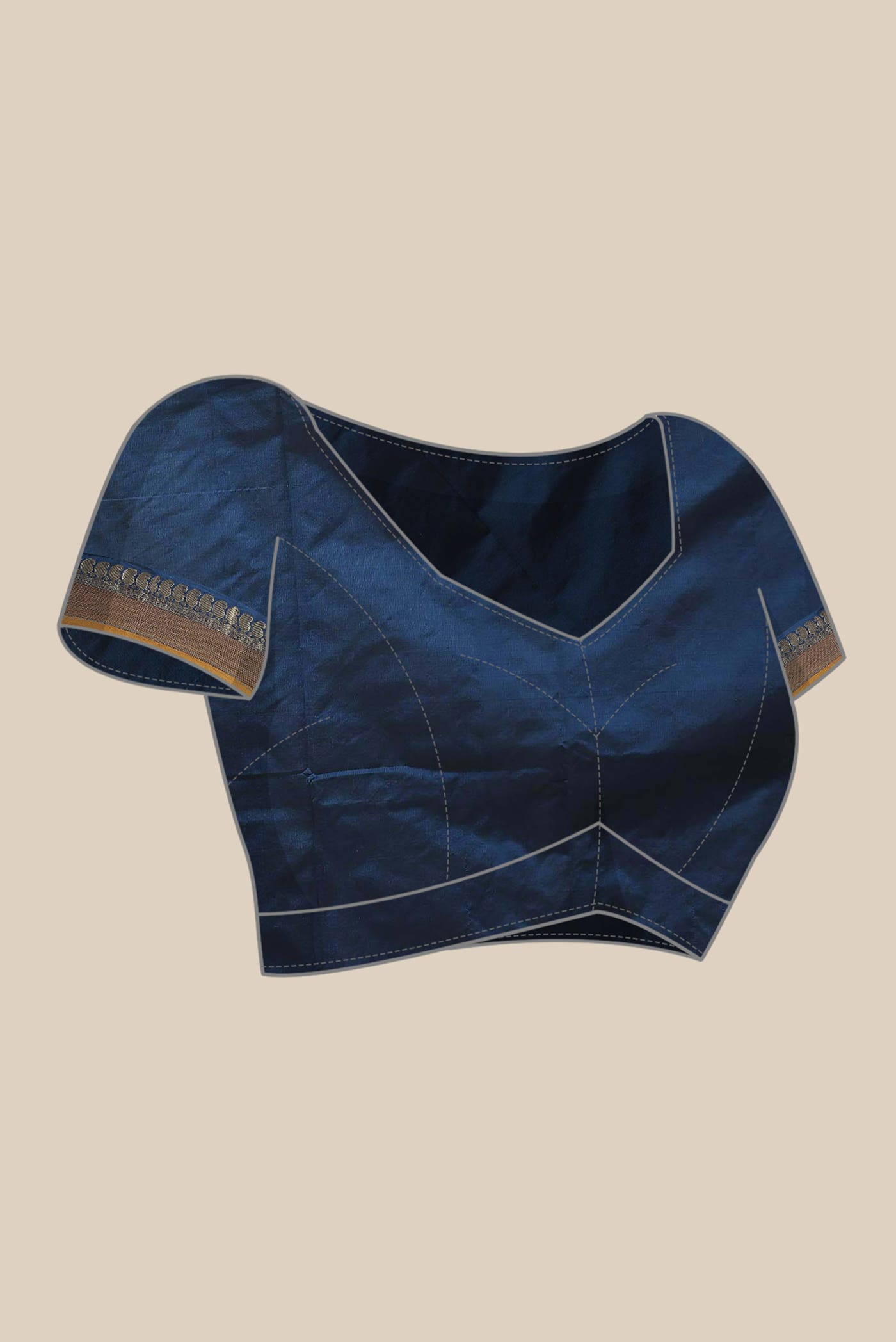 Blue Blended Bangalore Silk Saree
