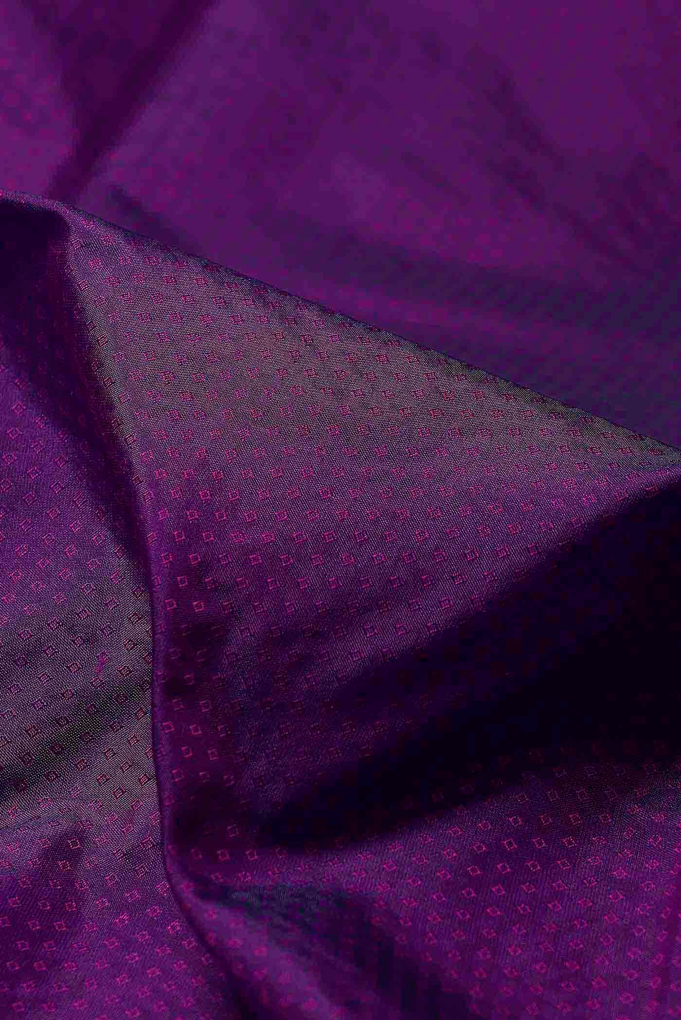 Purple Blended Bangalore Silk Saree