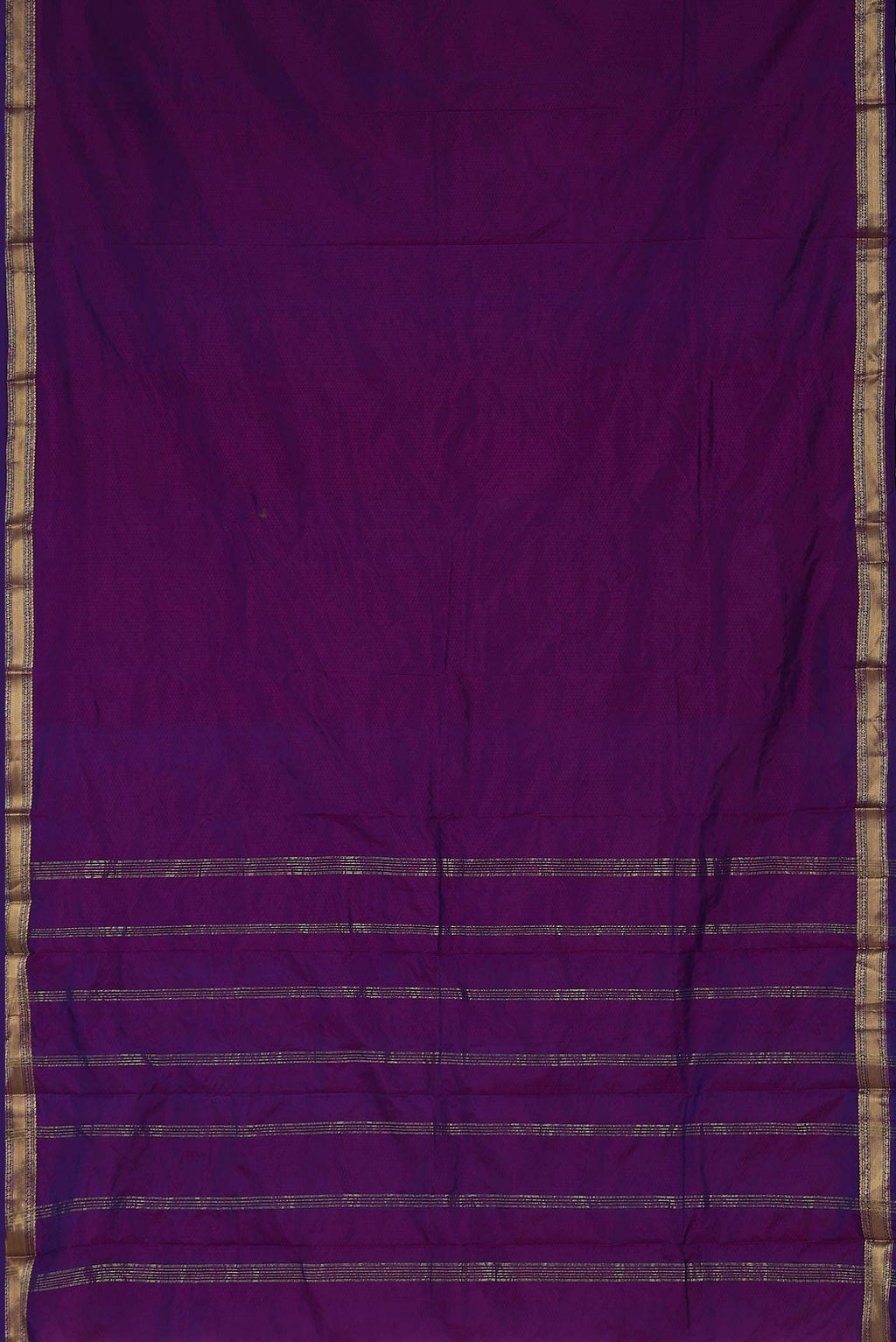 Purple Blended Bangalore Silk Saree