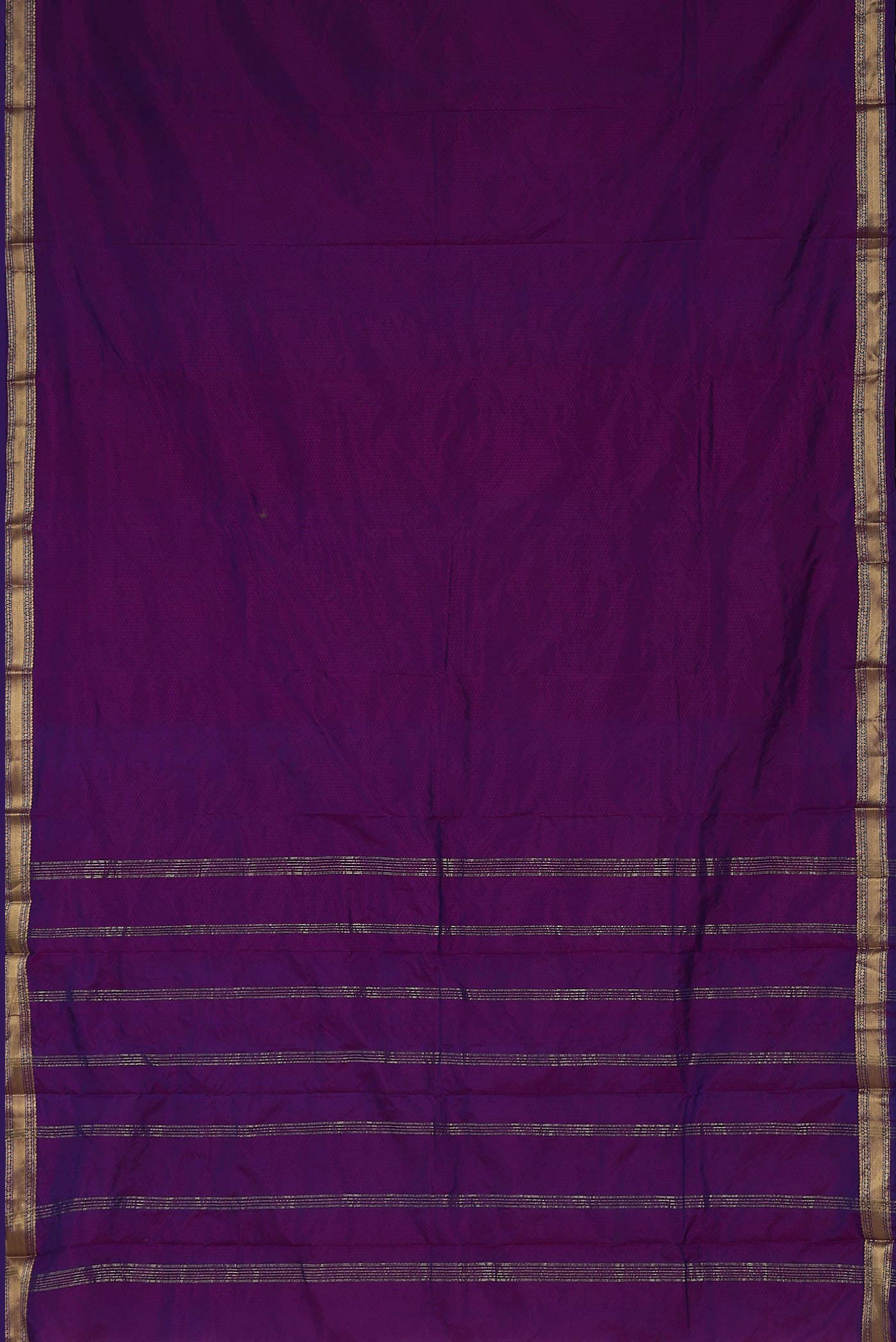 Purple Blended Bangalore Silk Saree