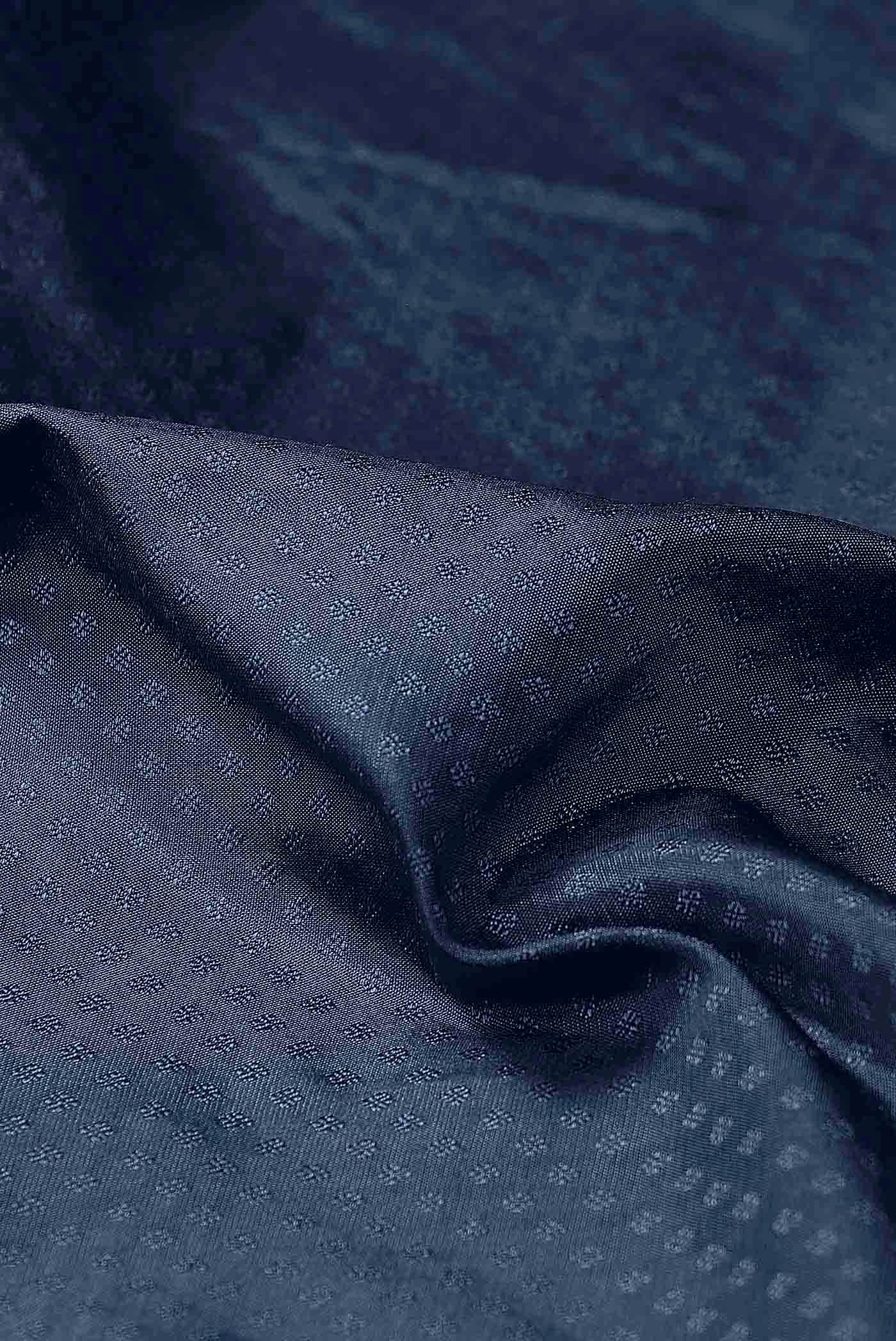 Blue Blended Bangalore Silk Saree