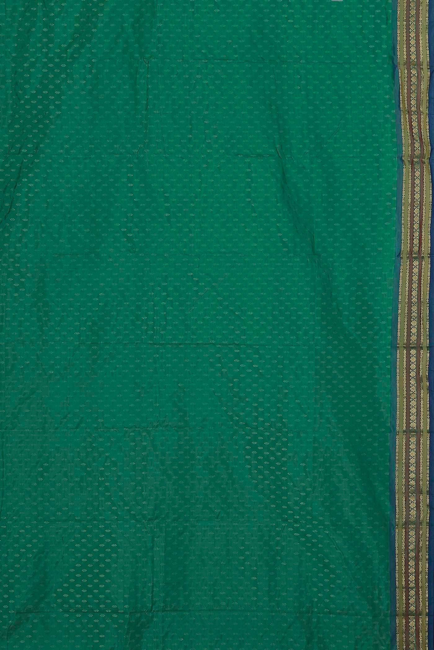 Green Blended Bangalore Silk Saree