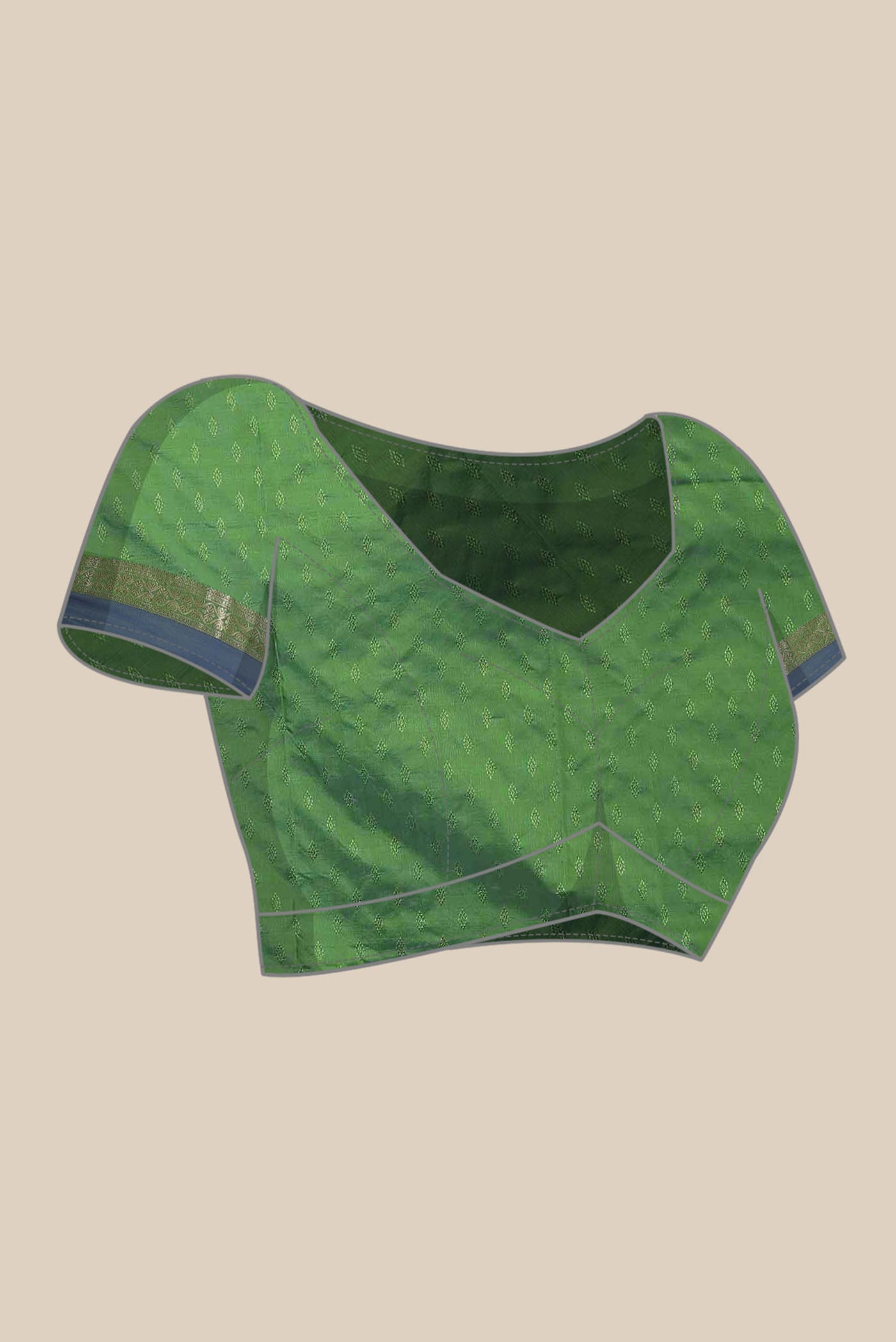 Green Blended Bangalore Silk Saree
