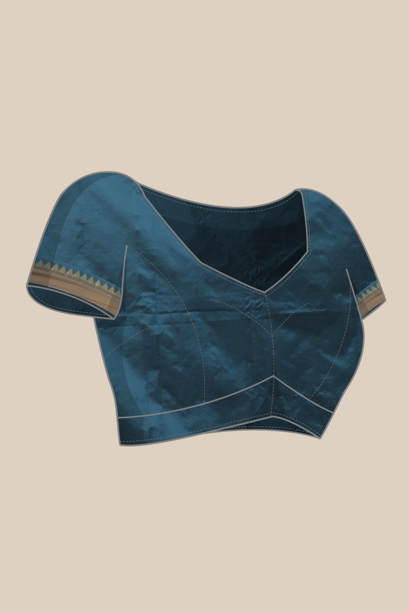 Blue Blended Bangalore Silk Saree