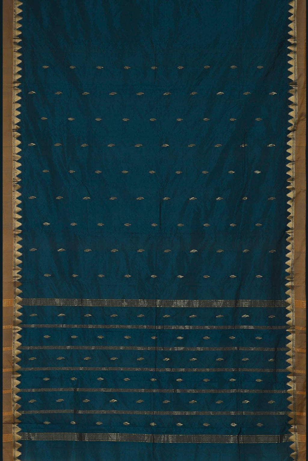 Blue Blended Bangalore Silk Saree