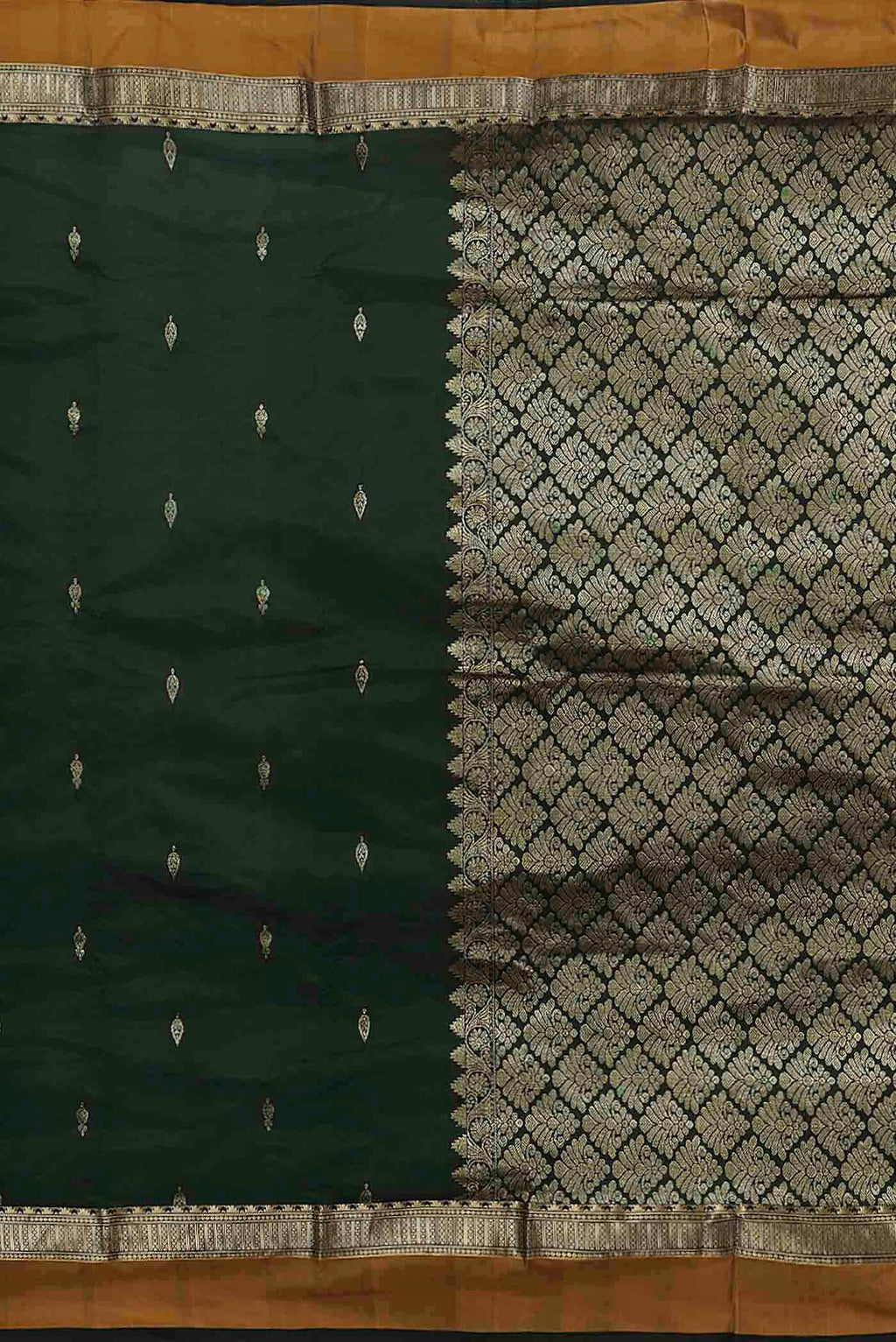 Green Blended Bangalore Silk Saree
