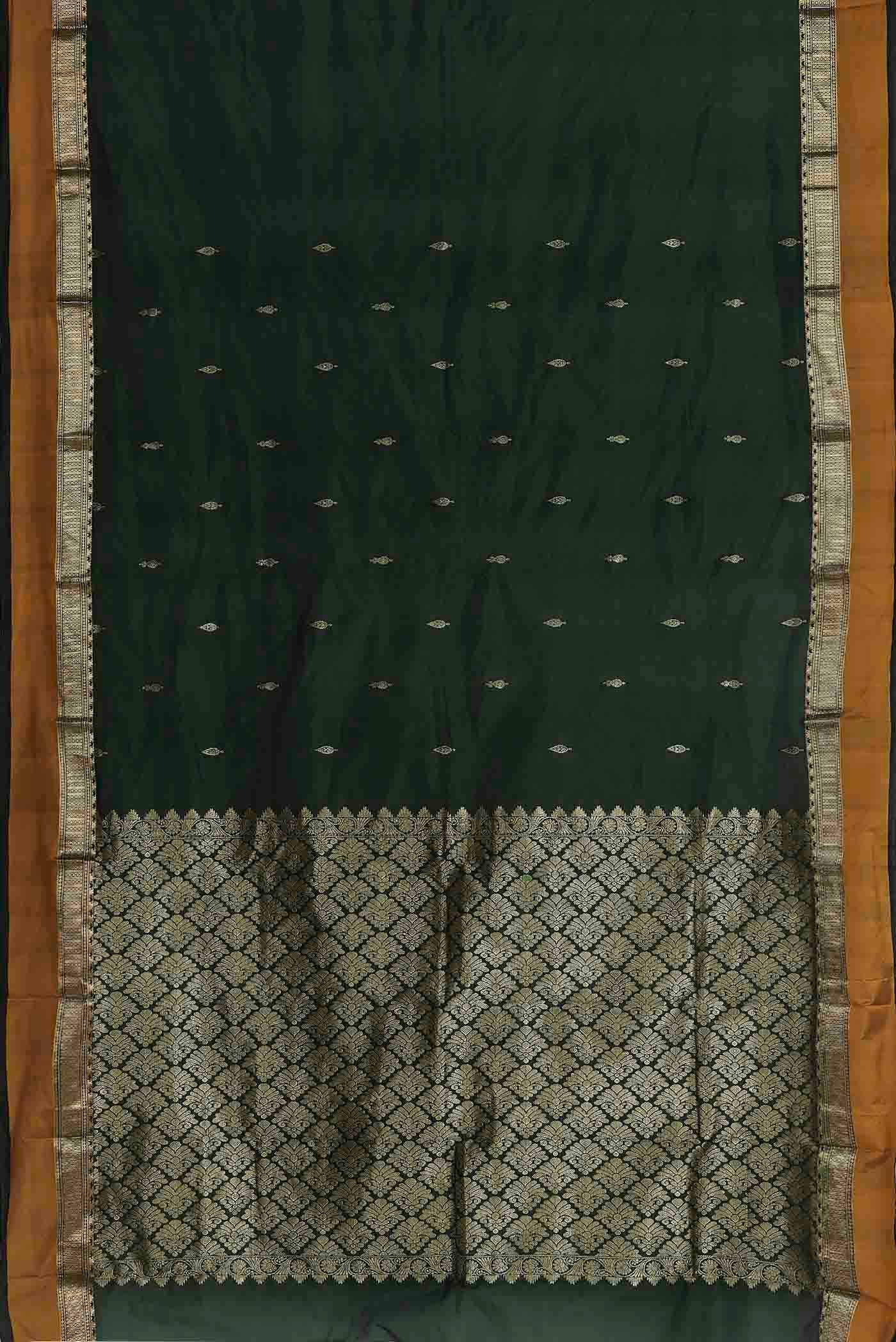 Green Blended Bangalore Silk Saree