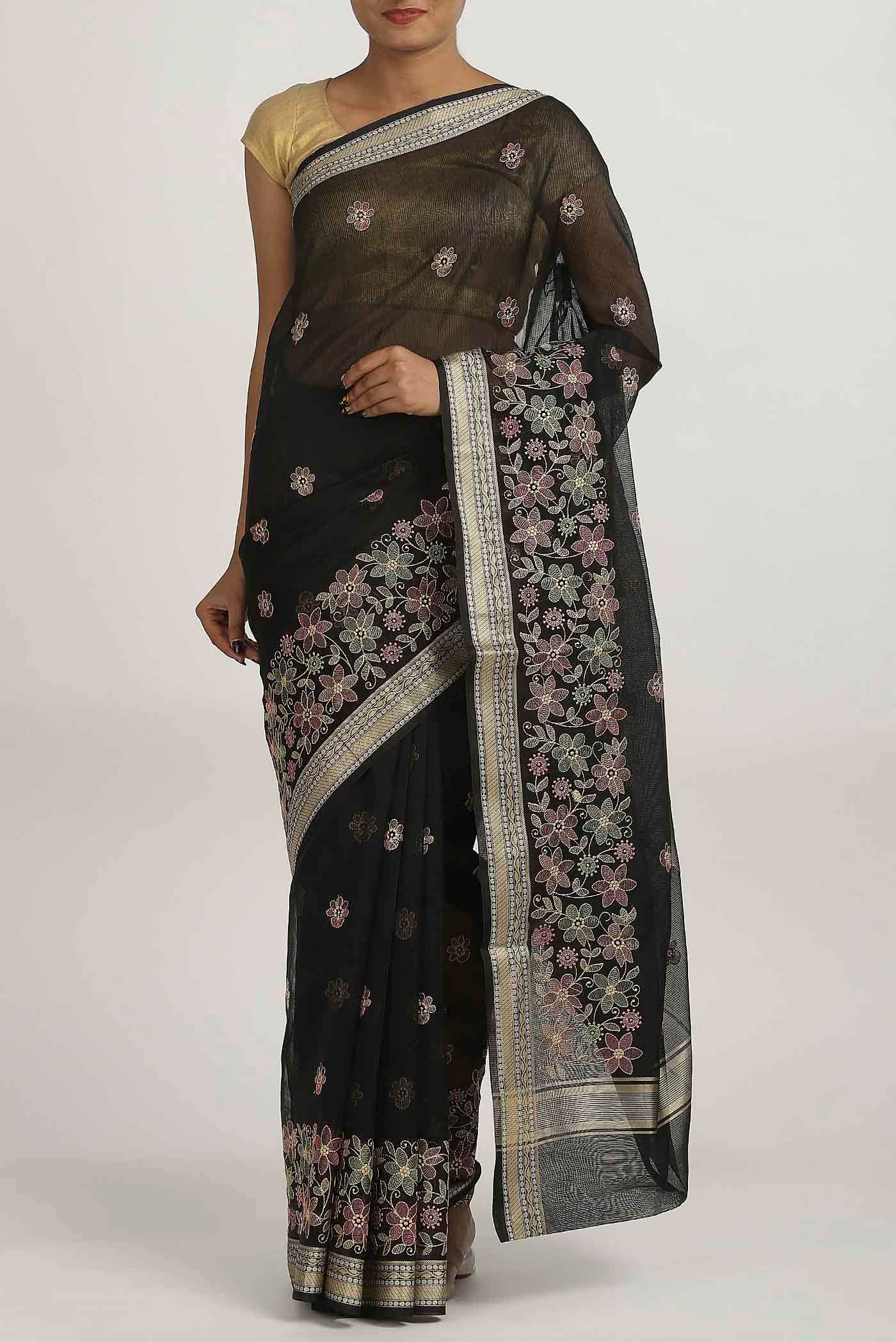 Black Kota Cotton Saree