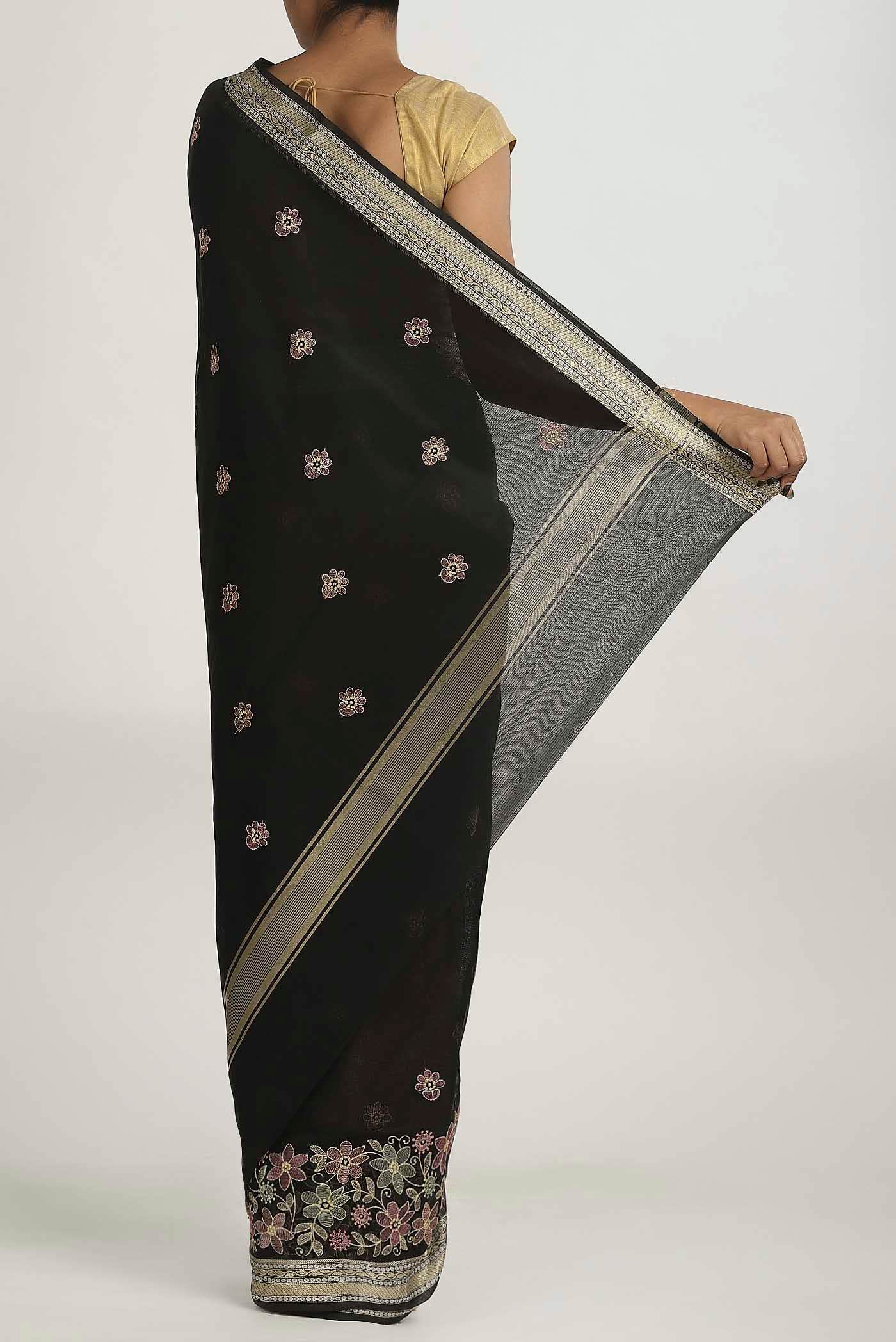 Black Kota Cotton Saree