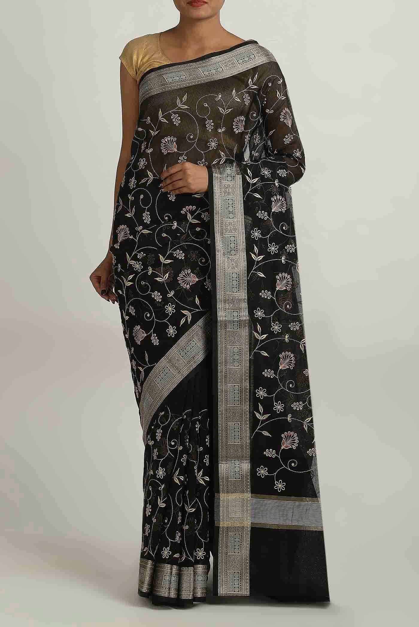 Black Kota Cotton Saree
