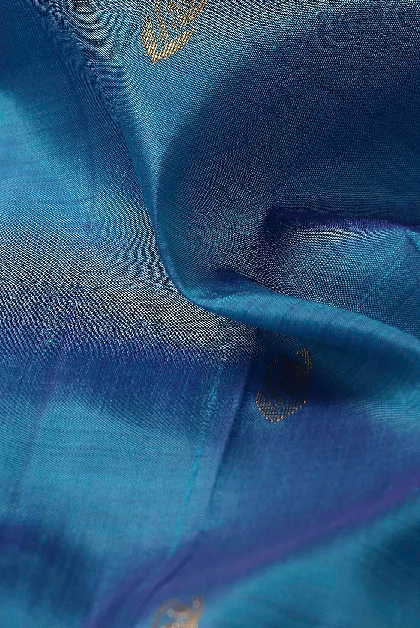 Blue Kanchipuram Silk Saree