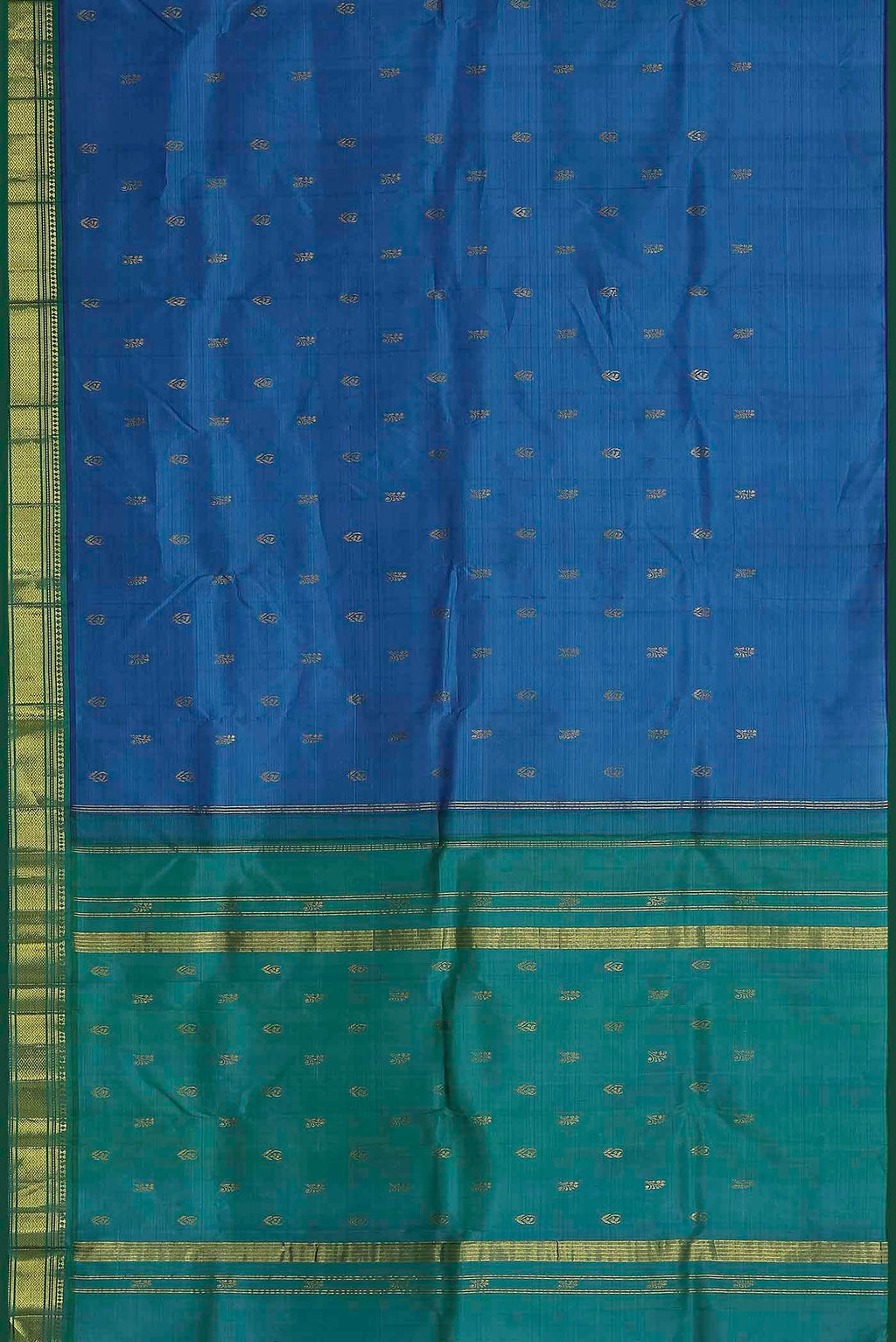Blue Kanchipuram Silk Saree
