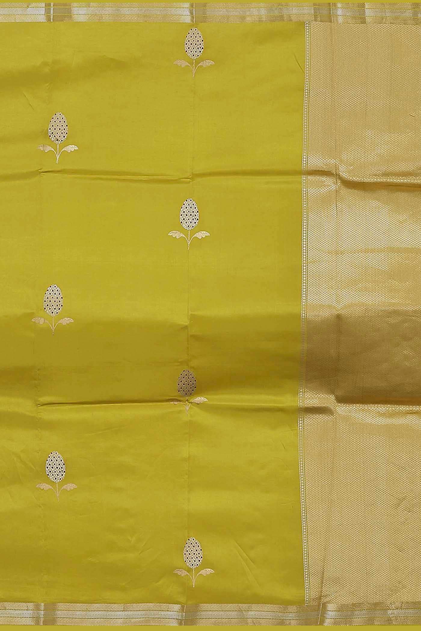 Green Banarasi Silk Saree