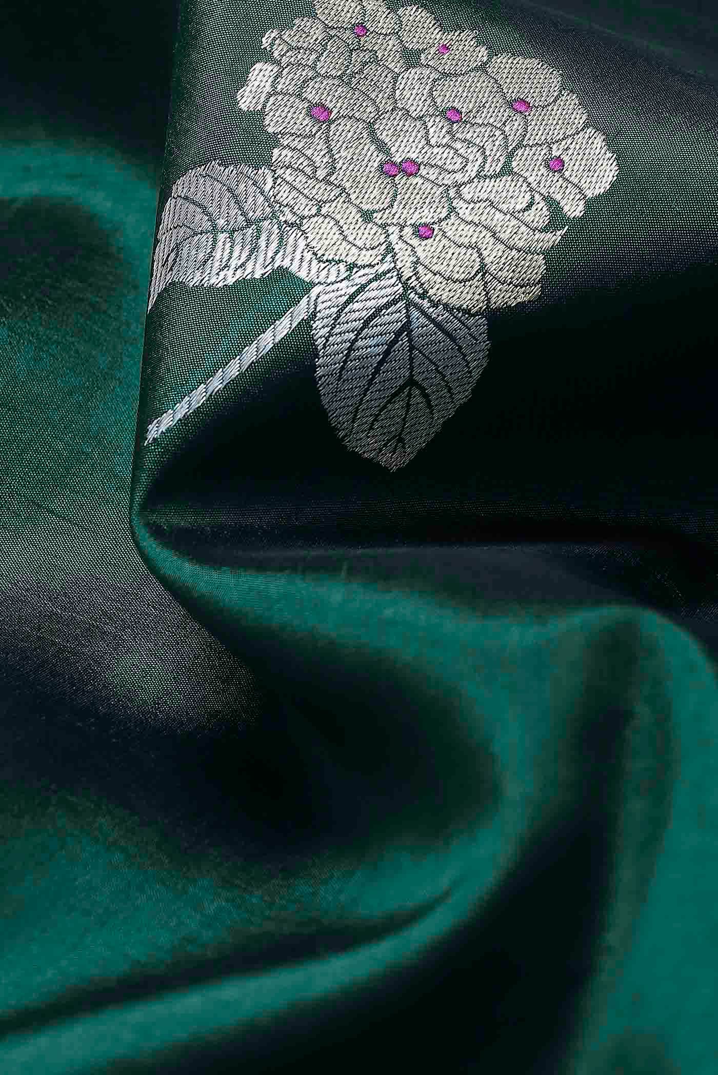 Green Banarasi Silk Saree