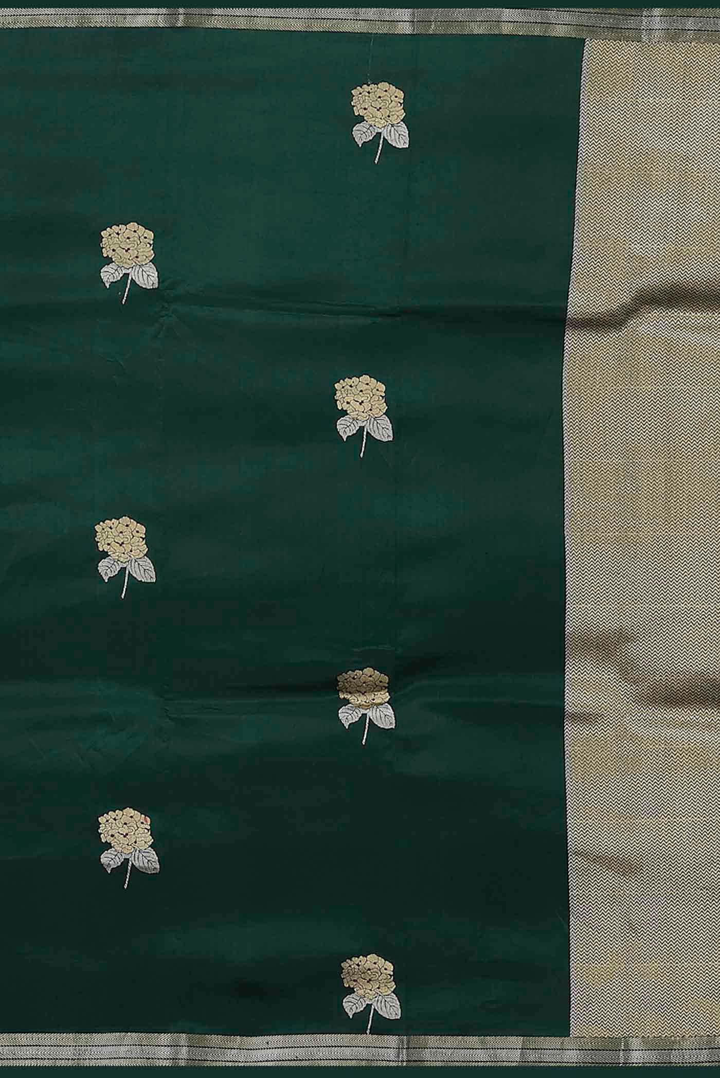 Green Banarasi Silk Saree