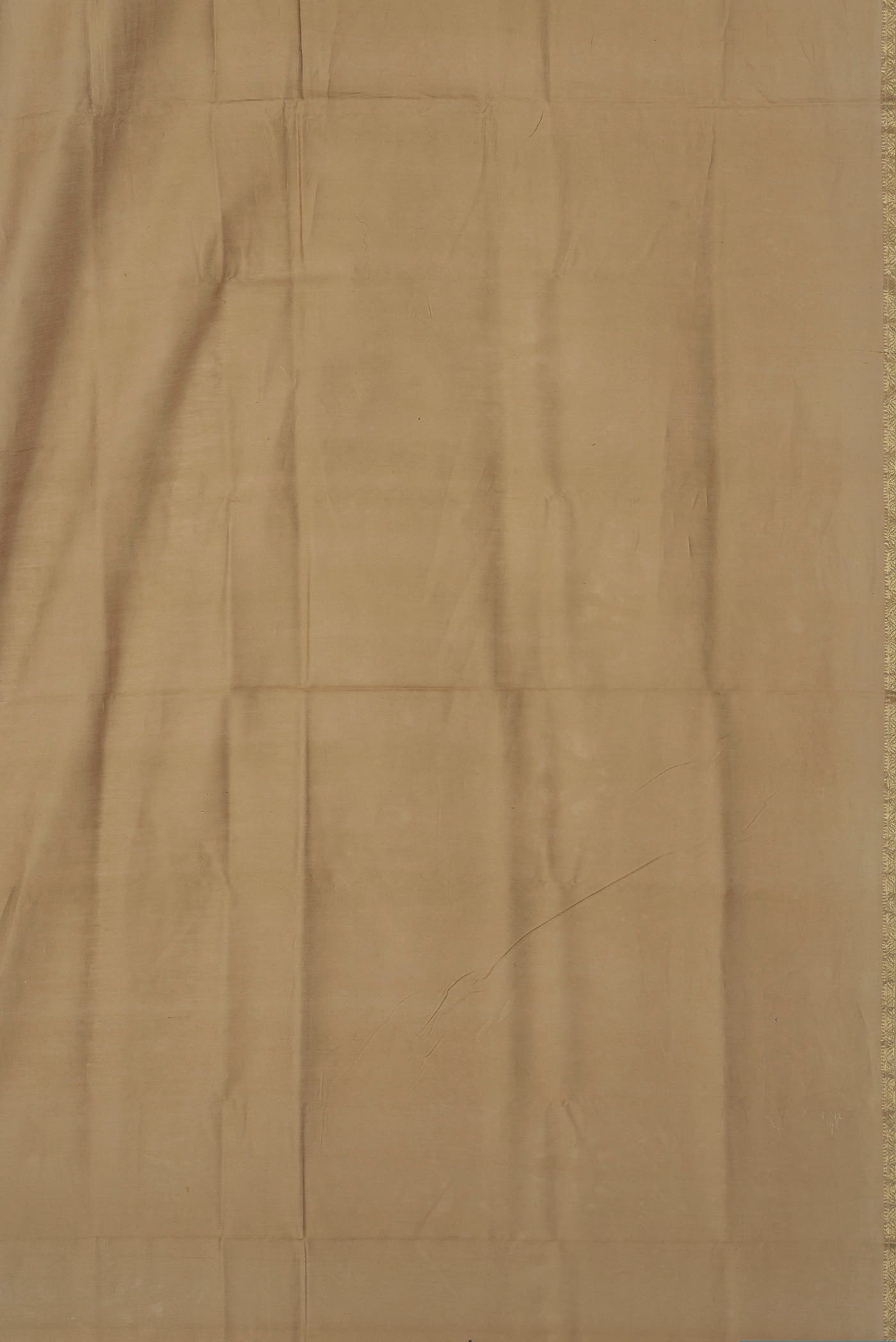 Beige Maheshwari Silk Cotton Saree