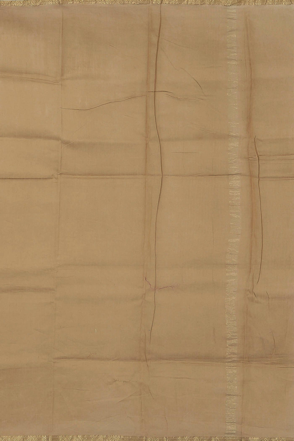 Beige Maheshwari Silk Cotton Saree