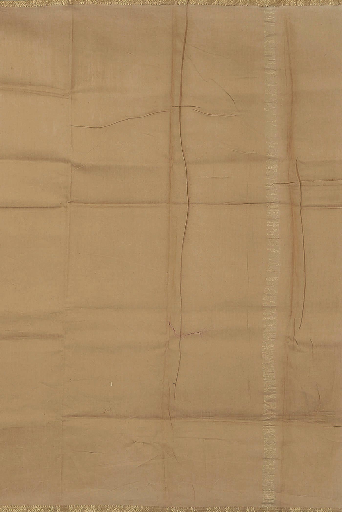 Beige Maheshwari Silk Cotton Saree