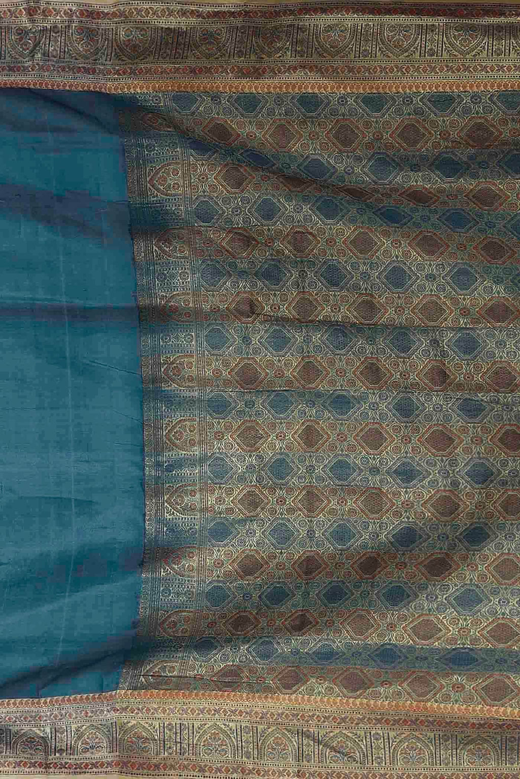 Blue Banarasi Tussar Silk Saree