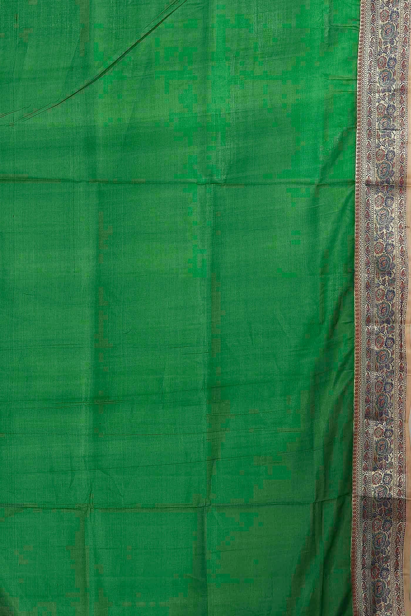 Green Banarasi Tussar Silk Saree