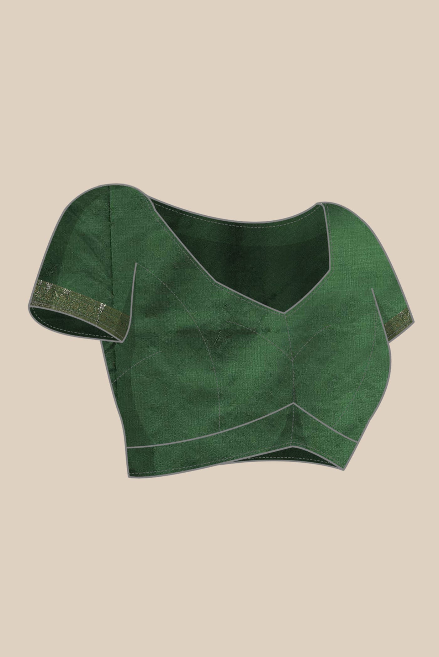 Green Banarasi Katan Silk Saree